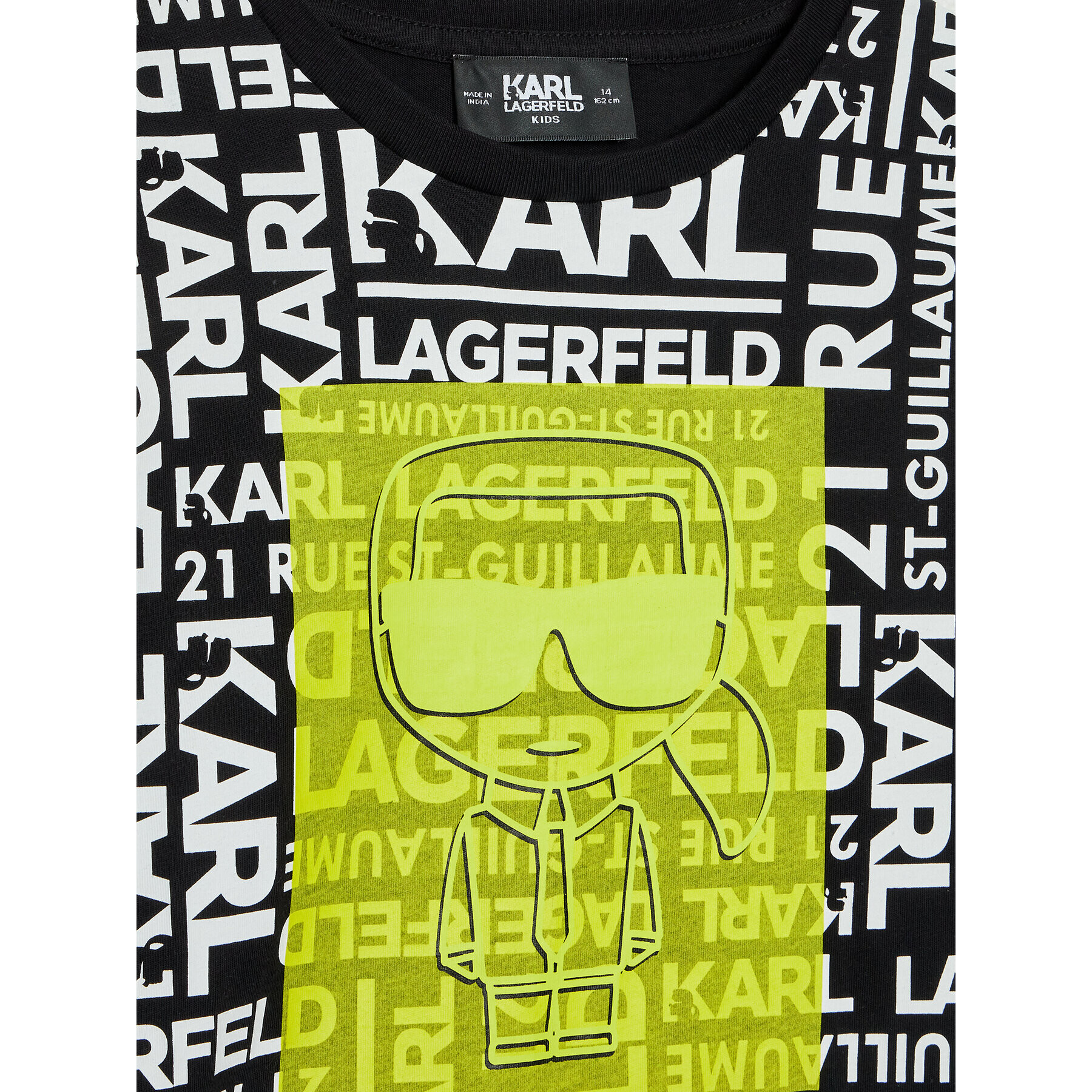 KARL LAGERFELD Tricou Z25367 S Negru Regular Fit - Pled.ro