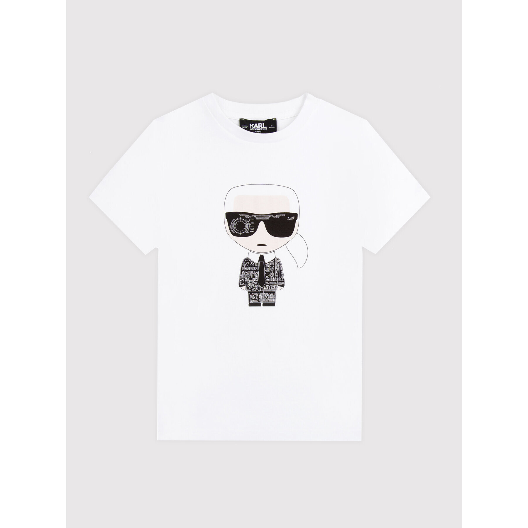 KARL LAGERFELD Tricou Z25370 D Alb Regular Fit - Pled.ro