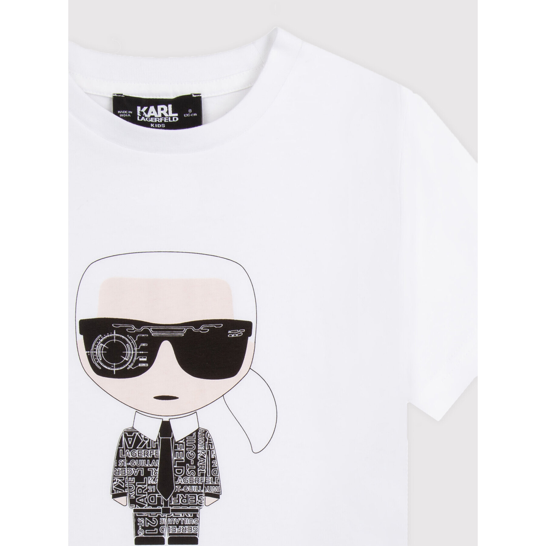 KARL LAGERFELD Tricou Z25370 D Alb Regular Fit - Pled.ro