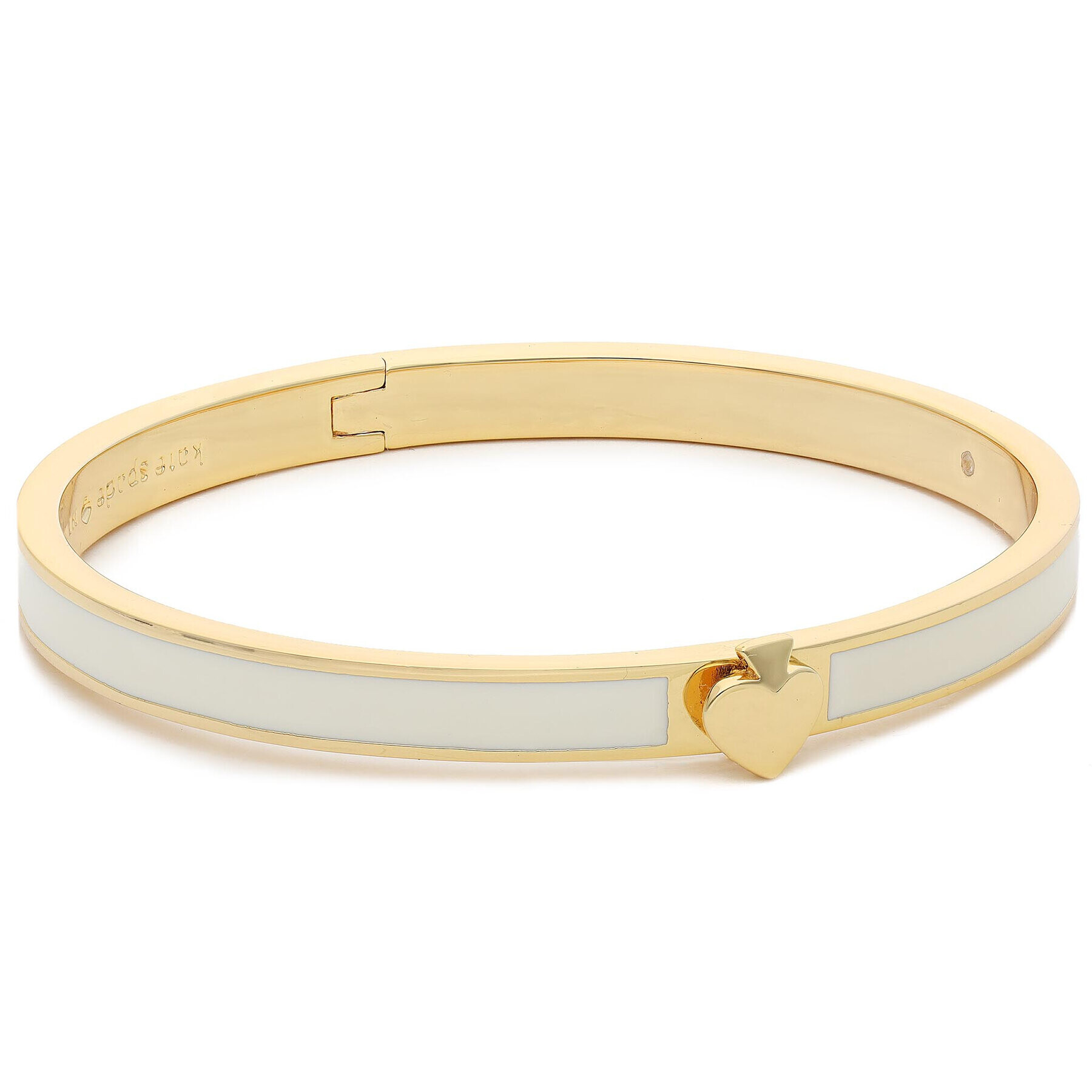 Kate Spade Brățară Heritage Spade Thin Enamel Spade Bangle WBRUH259 Alb - Pled.ro