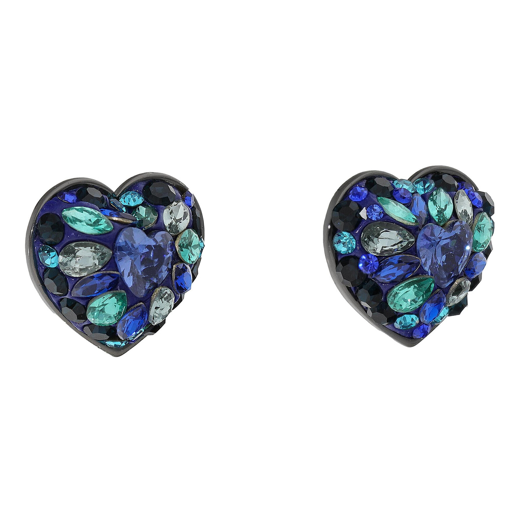 Kate Spade Cercei Something Sprkly Heart Studs K6759 Bleumarin - Pled.ro