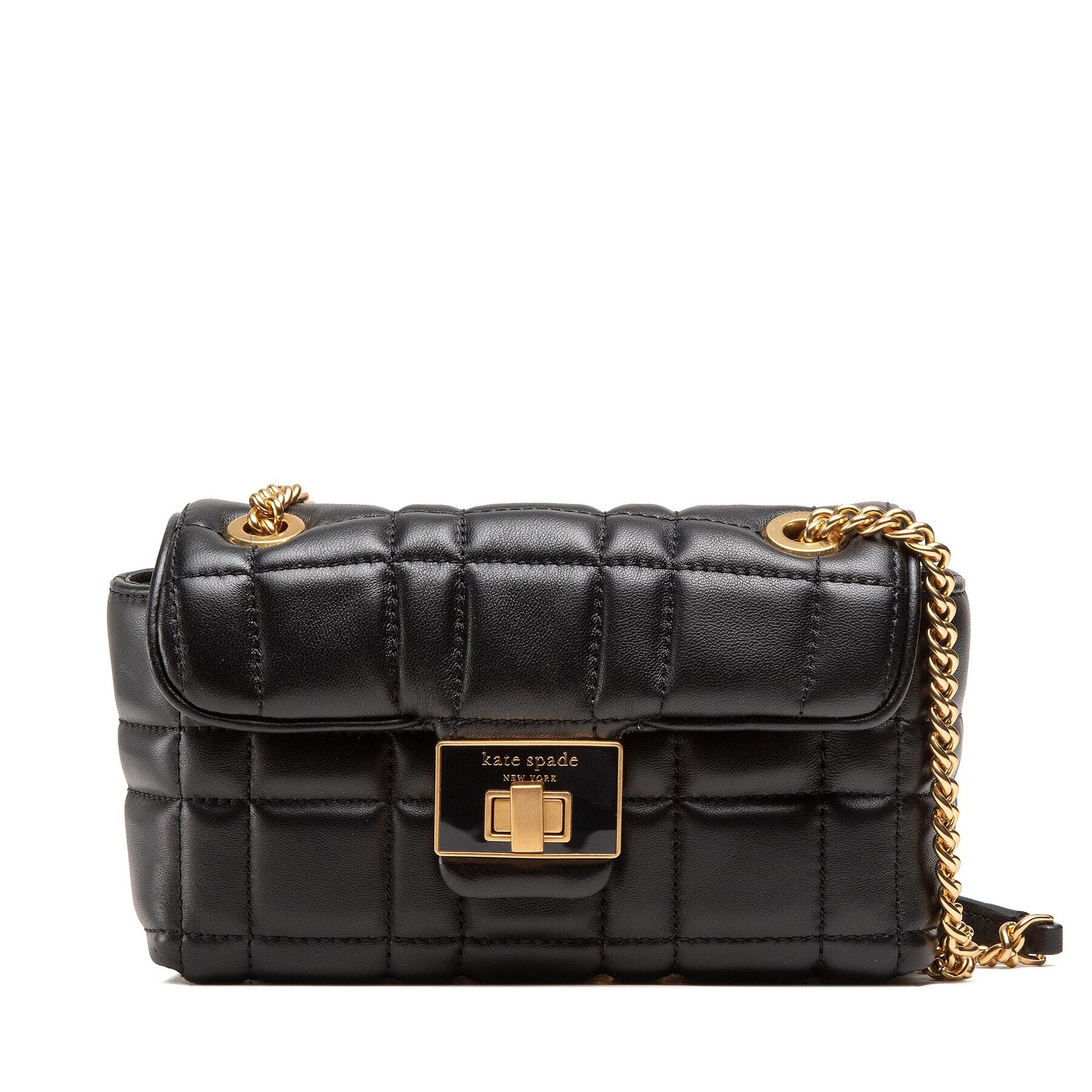 Kate Spade Geantă Evelyn Quilted Leatcher Small S K8932 Negru - Pled.ro