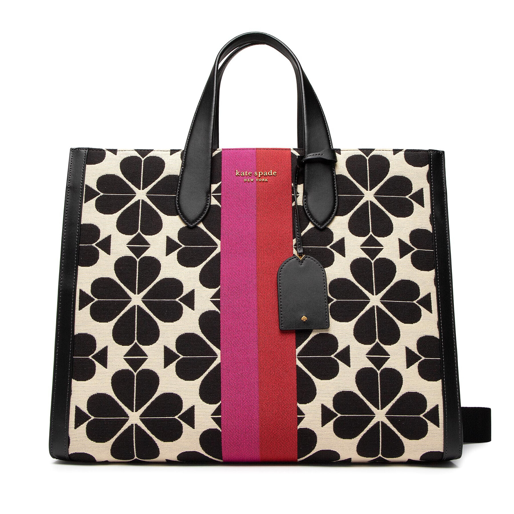 Kate Spade Geantă Oversized Spade Flower Jacquar K9030 Negru - Pled.ro