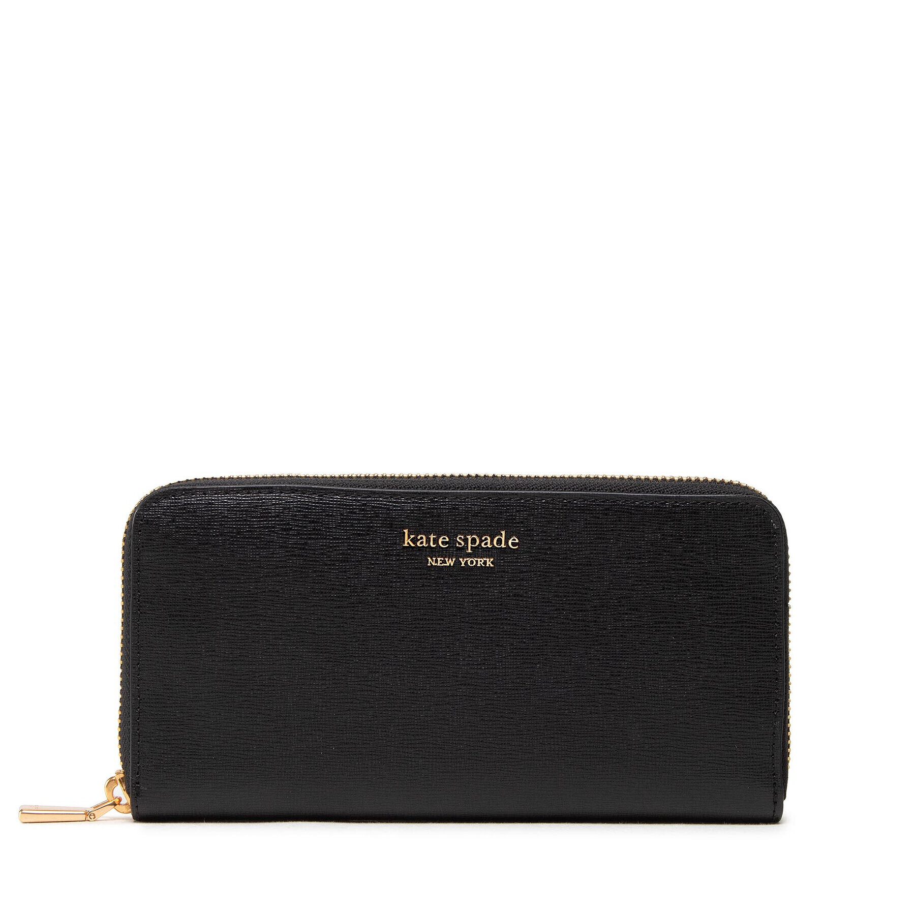 Kate Spade Portofel Mare de Damă Monogram Saffiano Leather Zip Ar K8917 Negru - Pled.ro