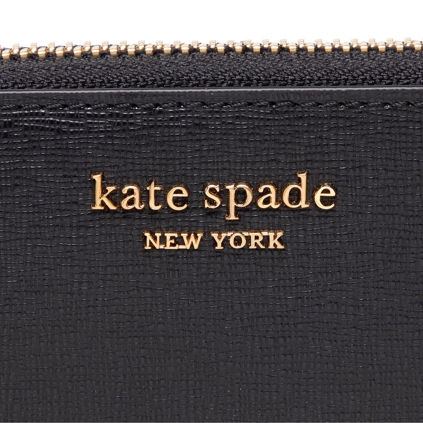 Kate Spade Portofel Mare de Damă Monogram Saffiano Leather Zip Ar K8917 Negru - Pled.ro