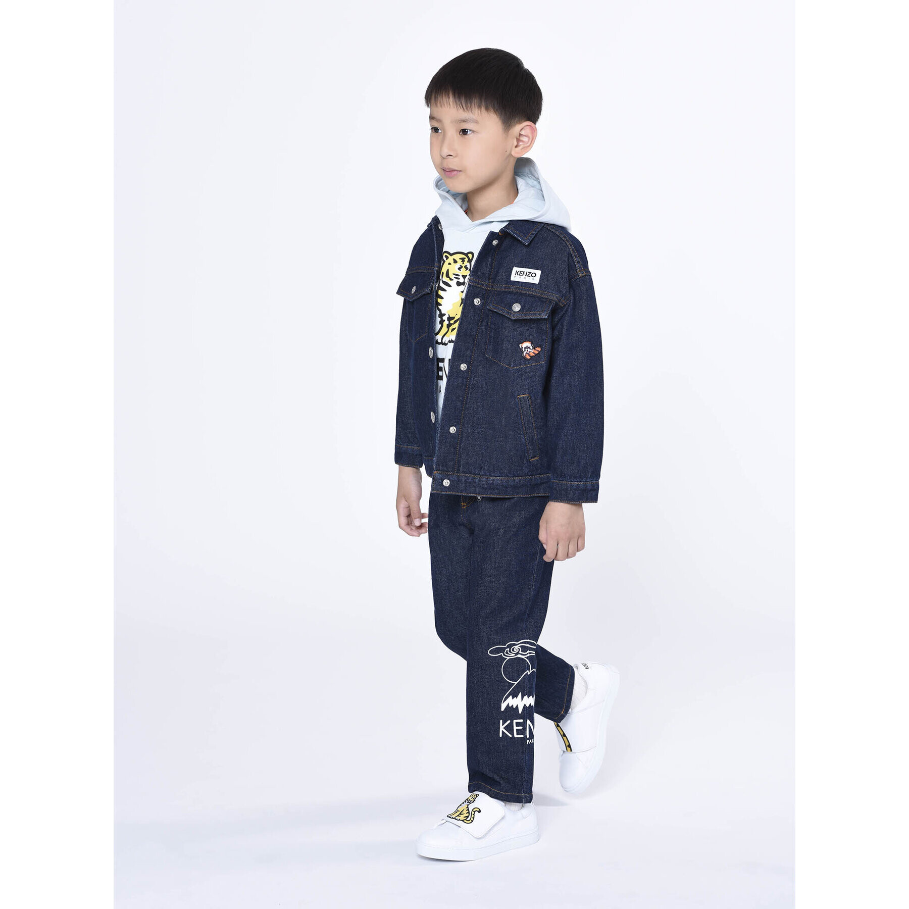 Kenzo Kids Bluză K25767 S Albastru Regular Fit - Pled.ro