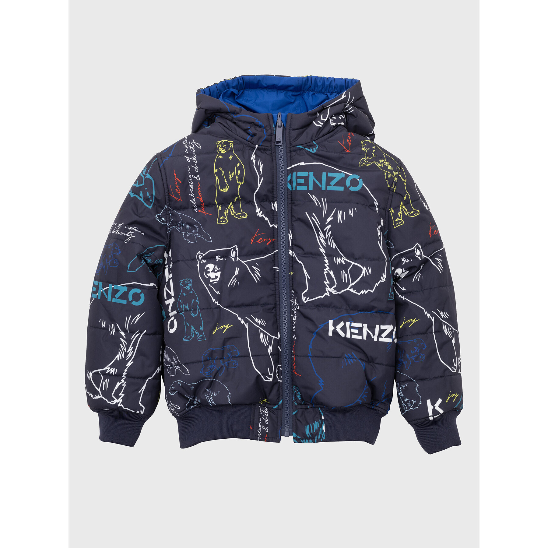 Kenzo Kids Geacă din puf K26075 D Bleumarin Regular Fit - Pled.ro