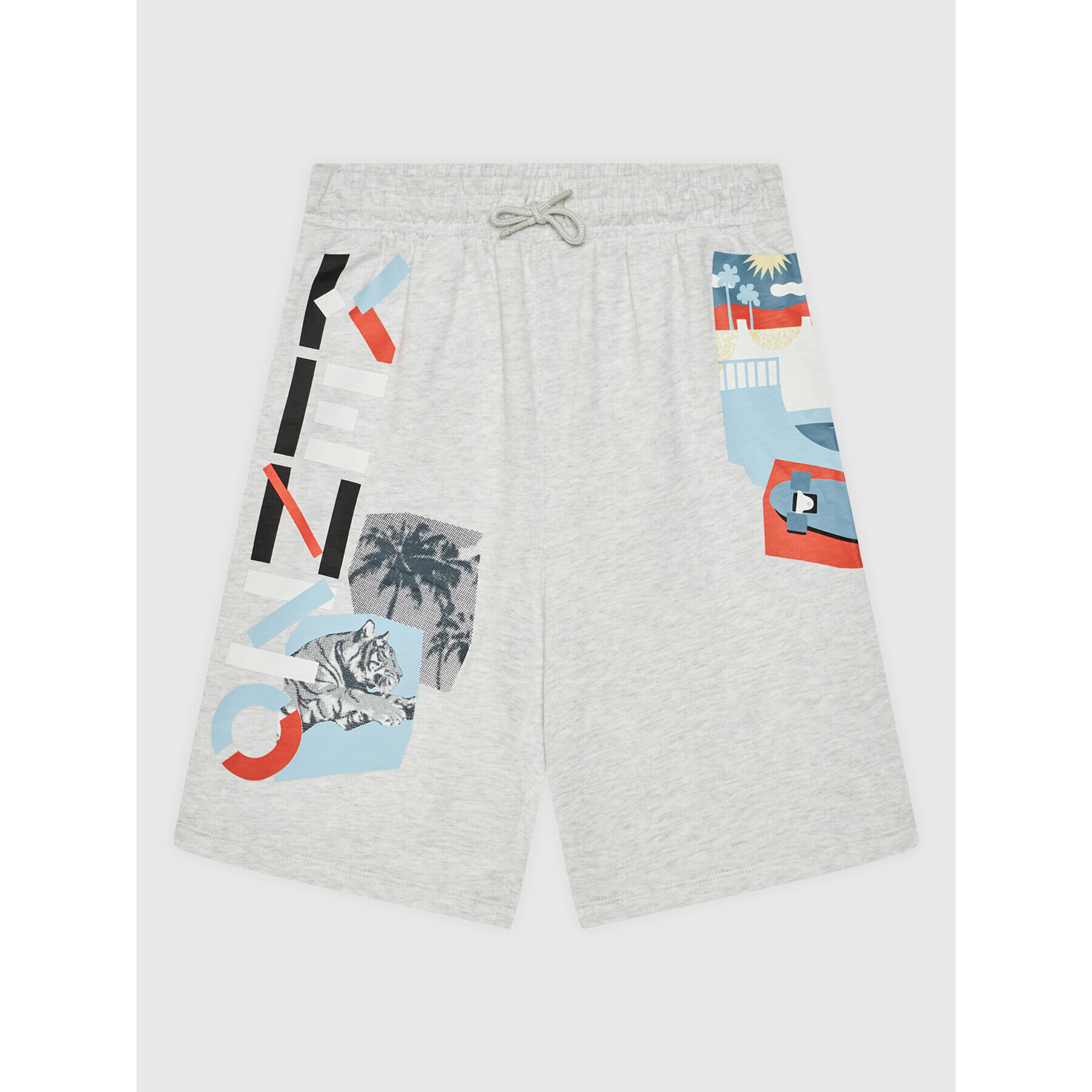 Kenzo Kids Pantaloni scurți sport K24235 S Gri Regular Fit - Pled.ro