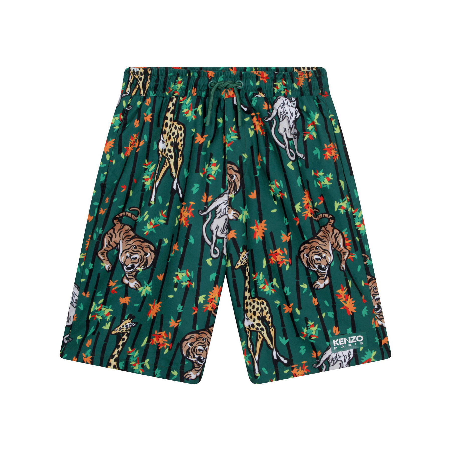 Kenzo Kids Pantaloni scurți pentru înot K24316 M Verde Regular Fit - Pled.ro