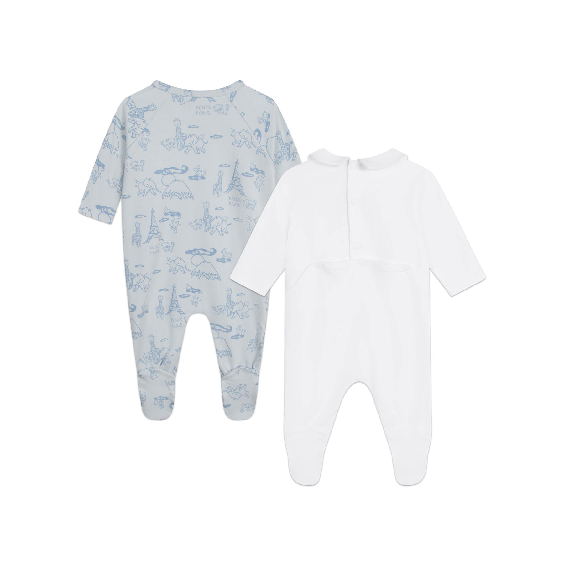 Kenzo Kids Set 2 body-uri K98106 Albastru Regular Fit - Pled.ro