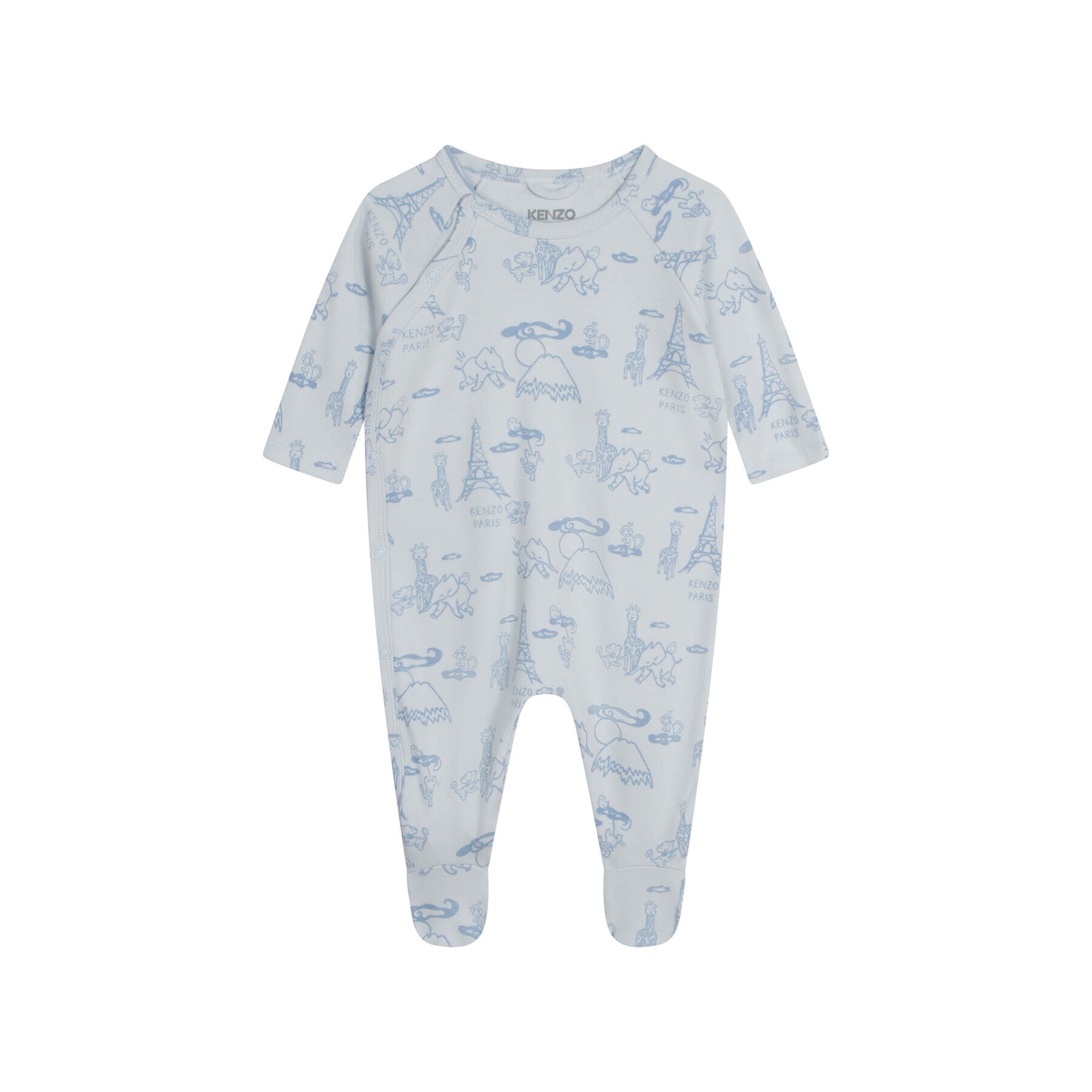 Kenzo Kids Set 2 body-uri K98106 Albastru Regular Fit - Pled.ro