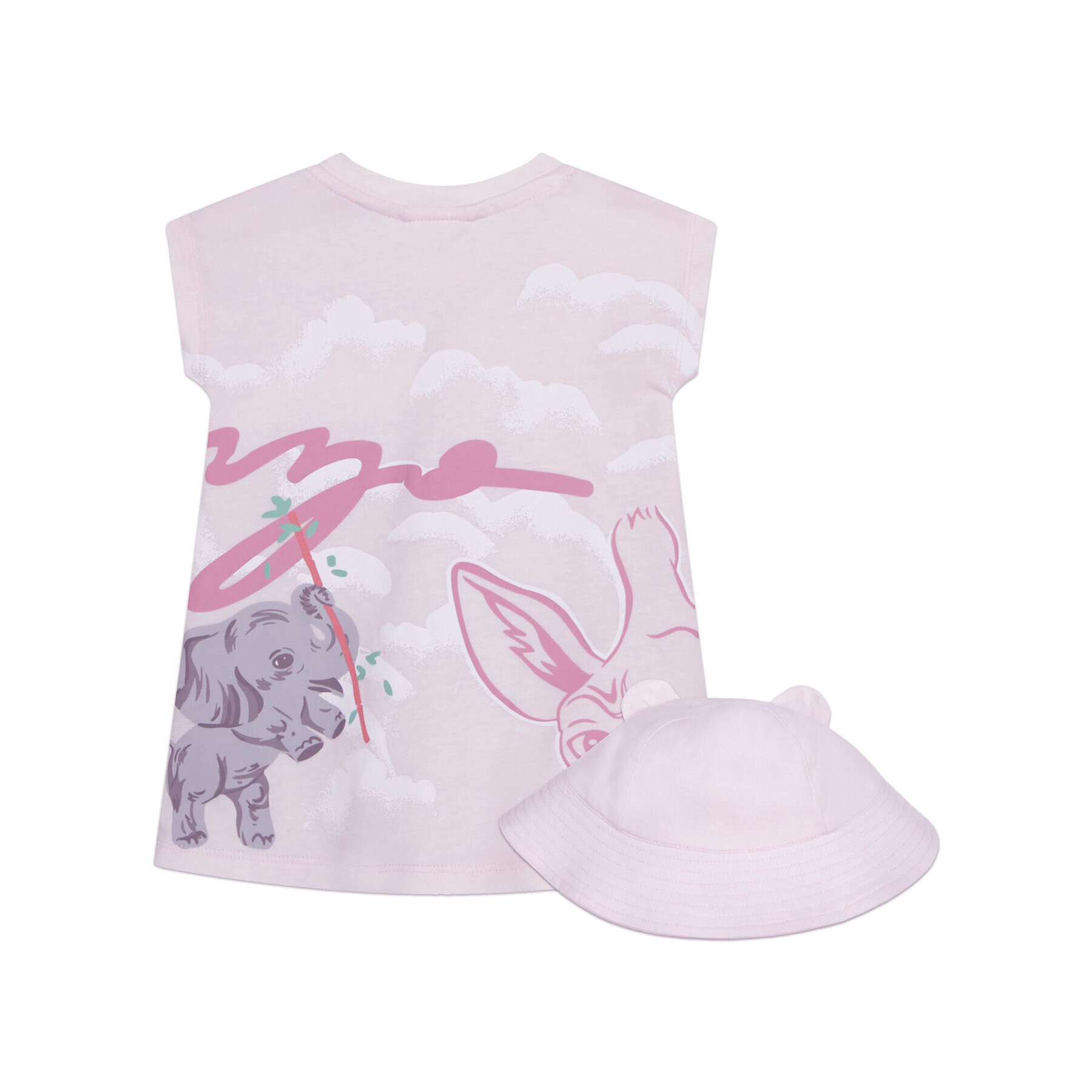 Kenzo Kids Set rochie și căciulă K98105 Roz Regular Fit - Pled.ro