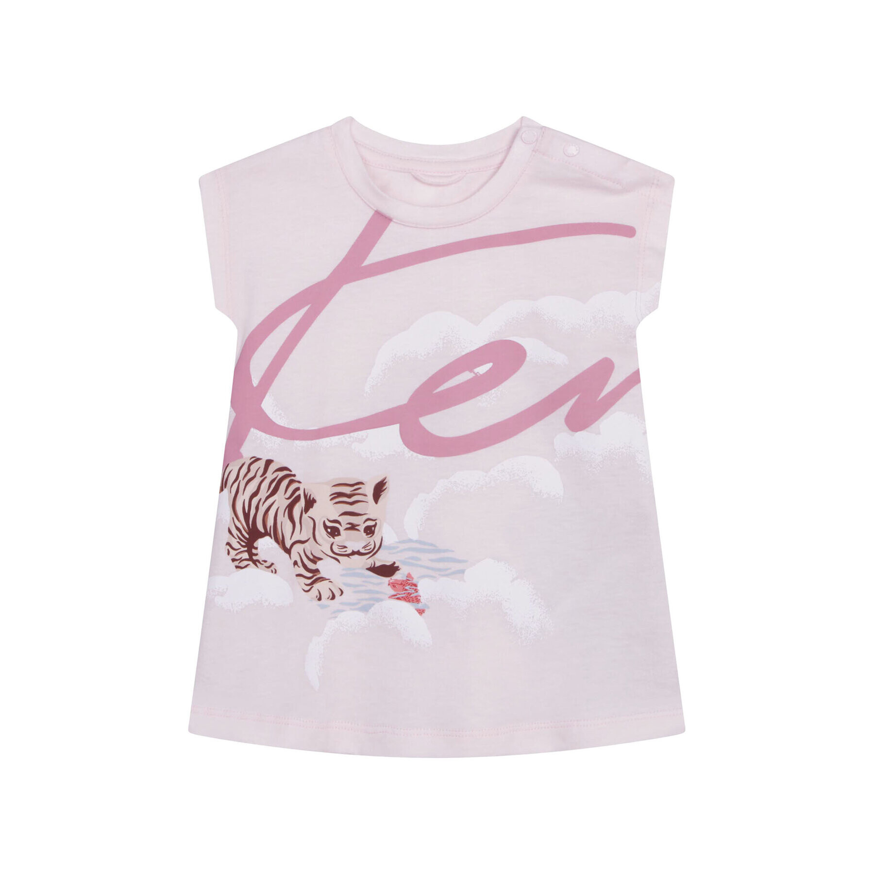 Kenzo Kids Set rochie și căciulă K98105 Roz Regular Fit - Pled.ro