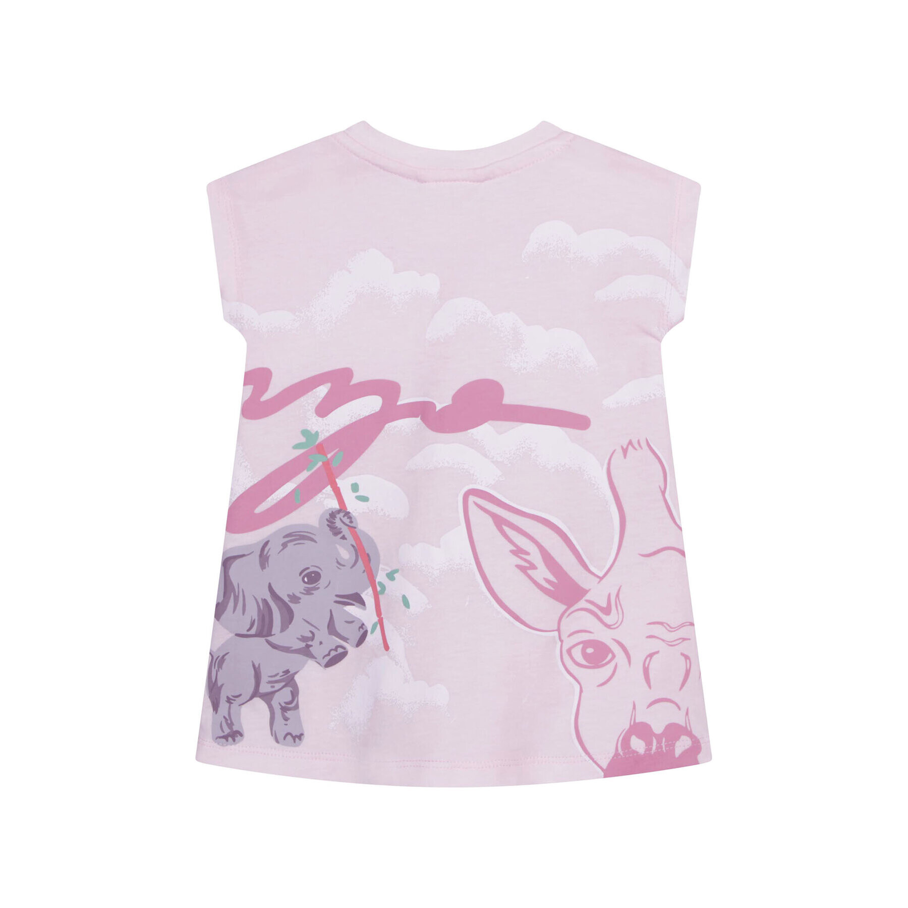 Kenzo Kids Set rochie și căciulă K98105 Roz Regular Fit - Pled.ro