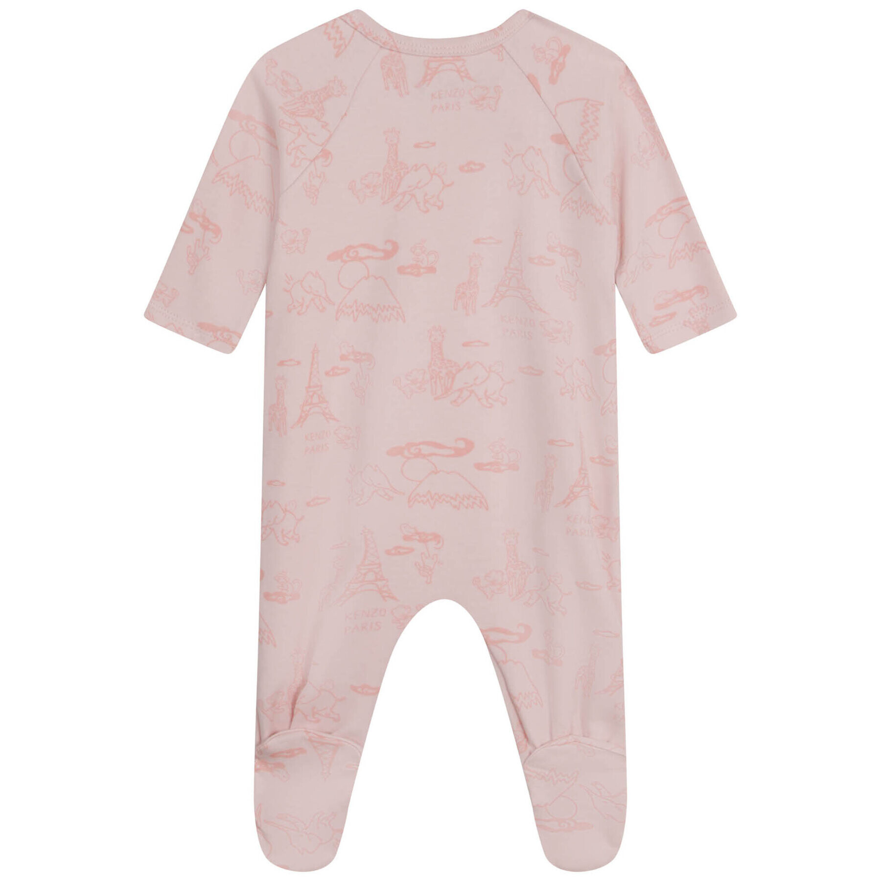 Kenzo Kids Set tricou și pantaloni scurți K98101 Alb Regular Fit - Pled.ro