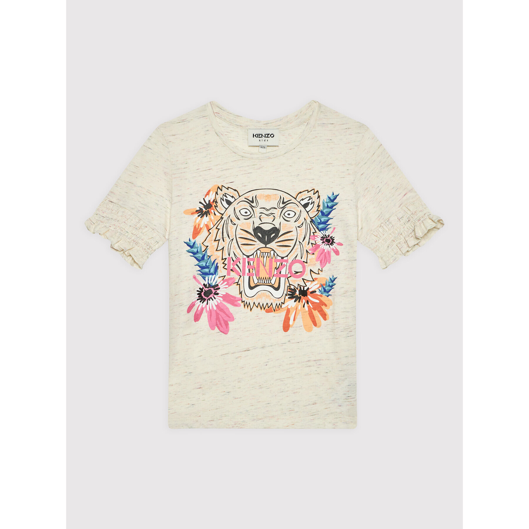 Kenzo Kids Tricou K15492 Bej Regular Fit - Pled.ro