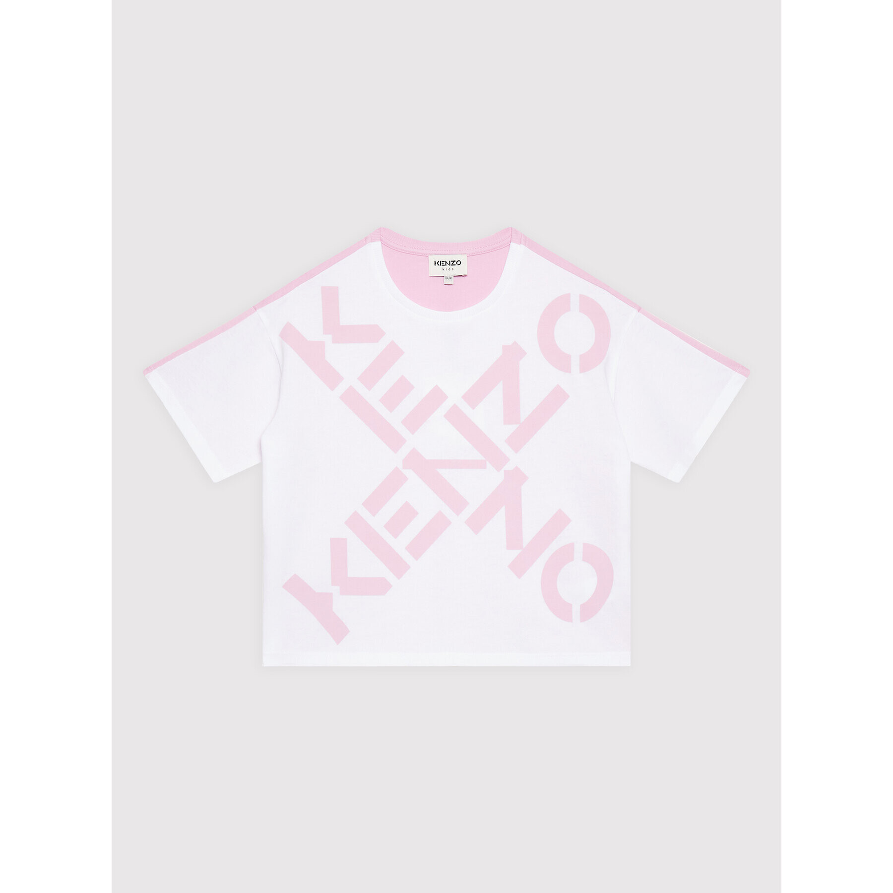 Kenzo Kids Tricou K15599 Roz Relaxed Fit - Pled.ro