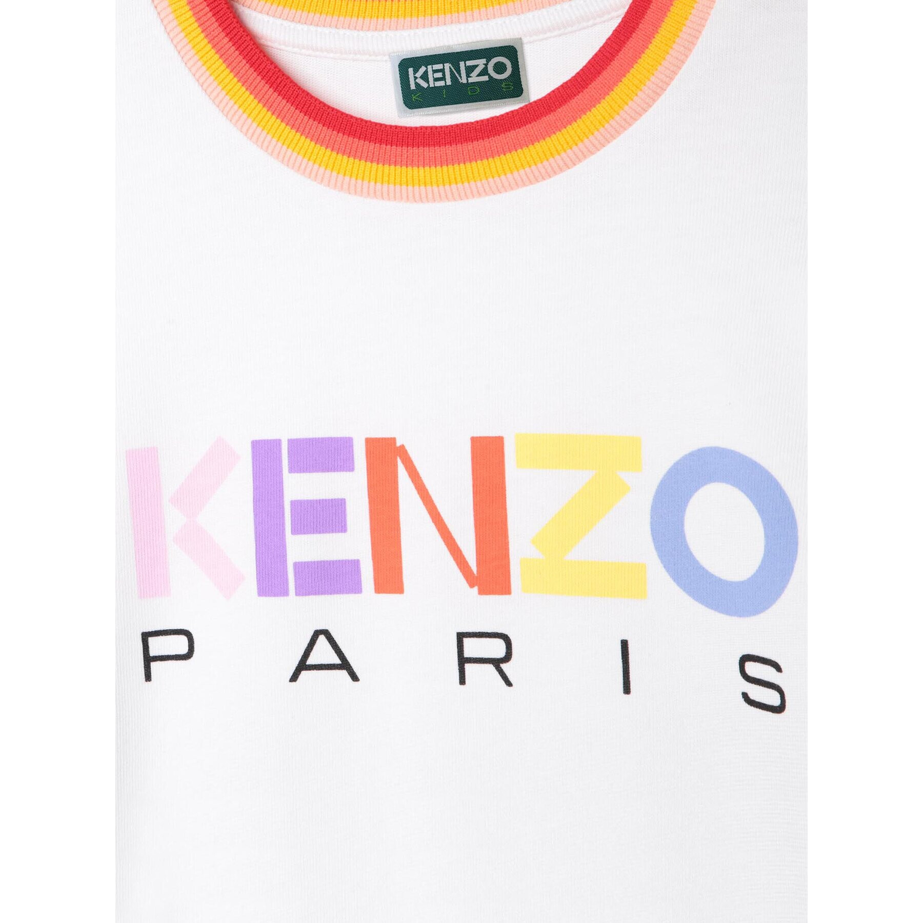 Kenzo Kids Tricou K15630 S Alb Regular Fit - Pled.ro