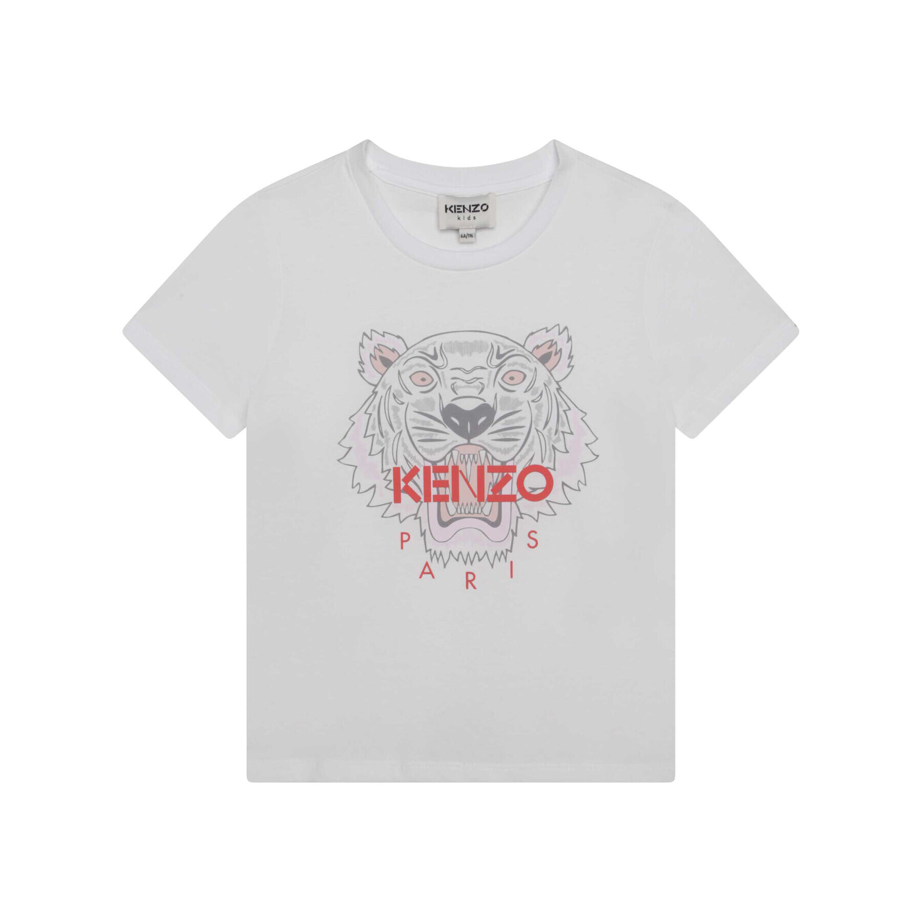 Kenzo Kids Tricou K15662 M Alb Regular Fit - Pled.ro