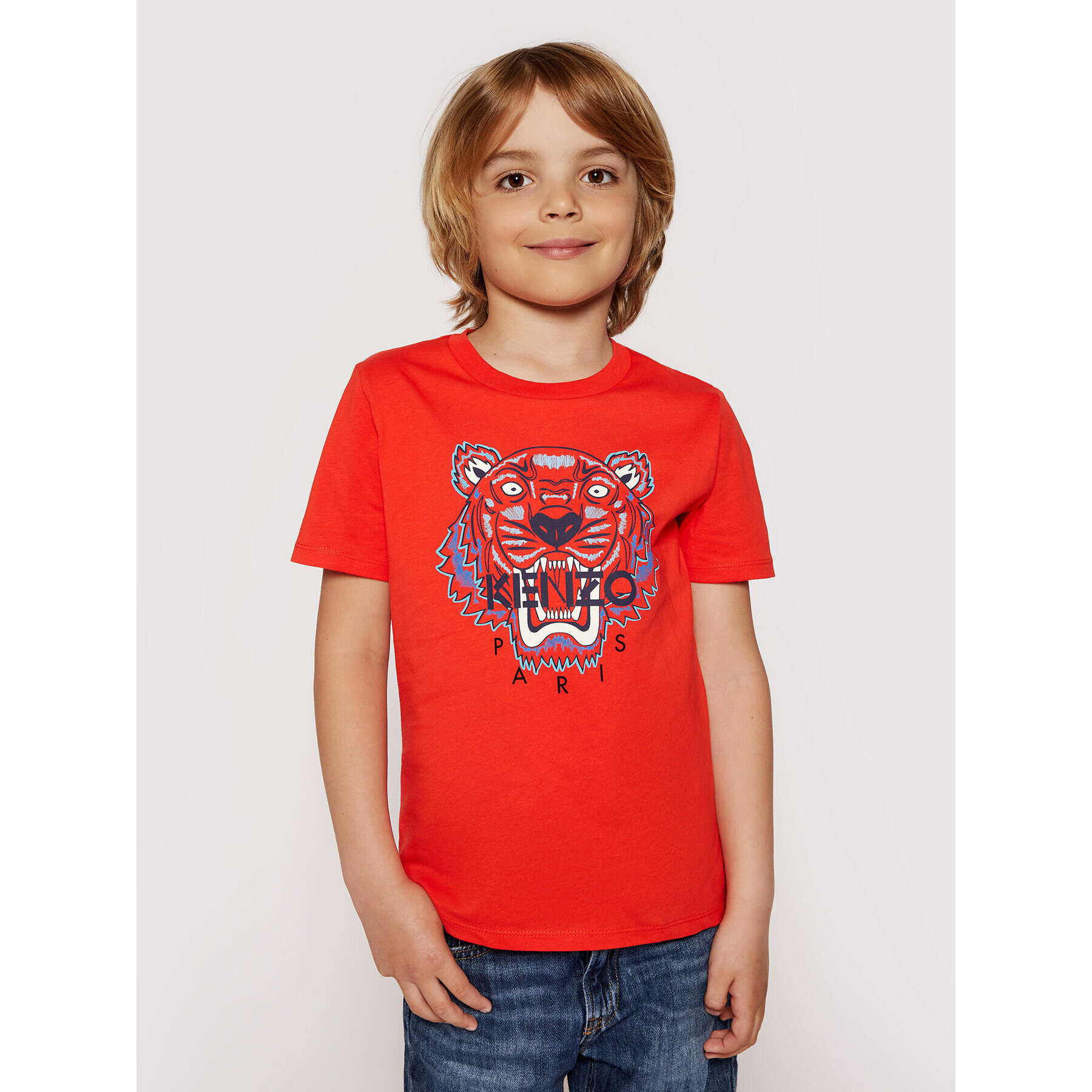 Kenzo Kids Tricou K25100 S Roșu Regular Fit - Pled.ro