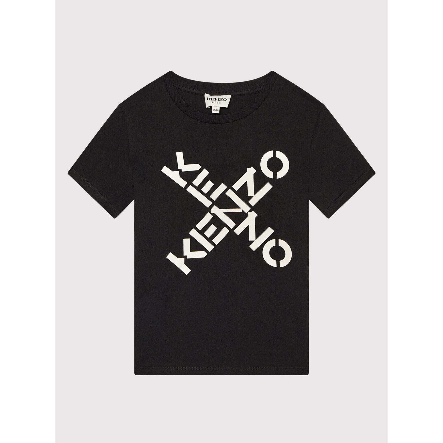 Kenzo Kids Tricou K25175 Negru Regular Fit - Pled.ro