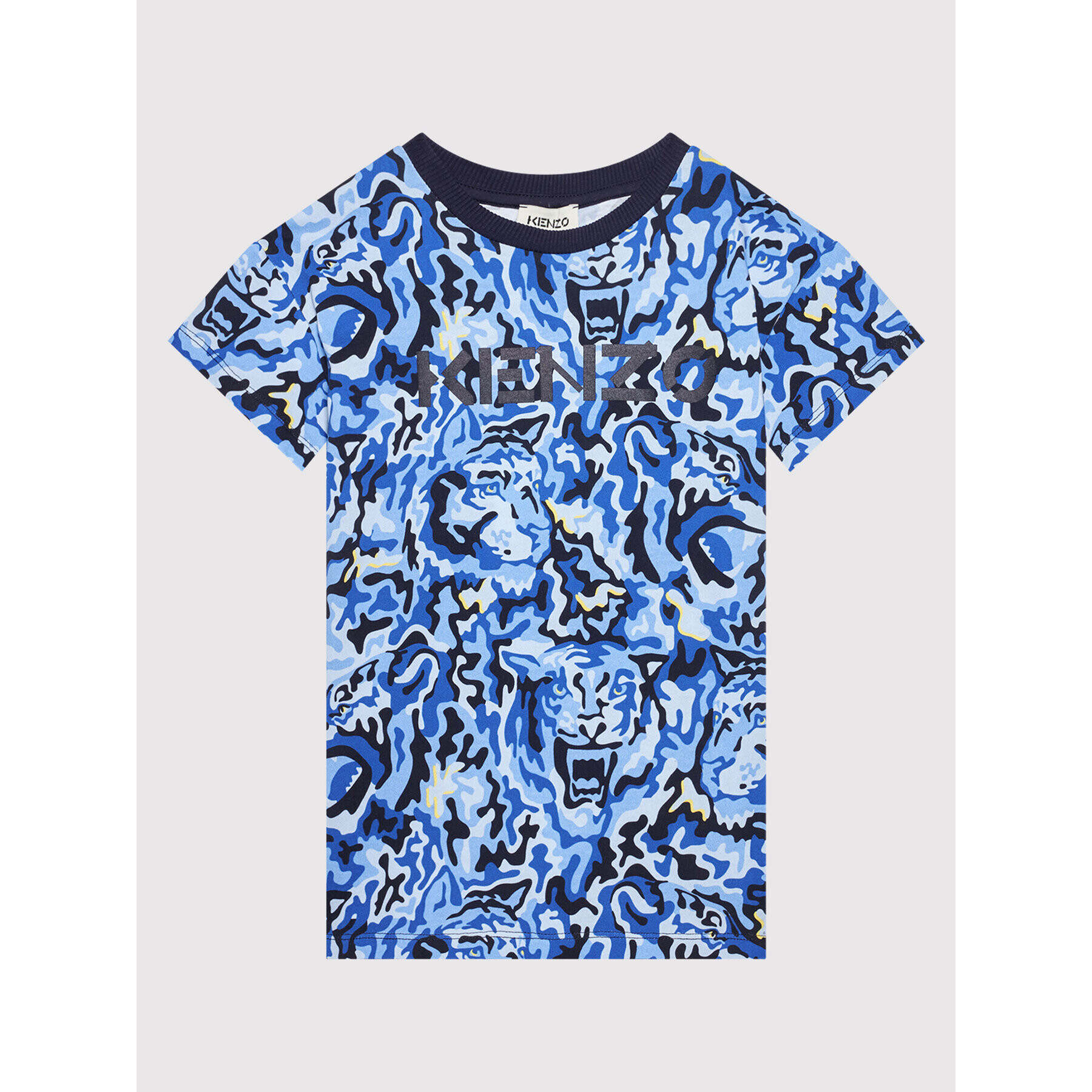 Kenzo Kids Tricou K25191 Bleumarin Regular Fit - Pled.ro