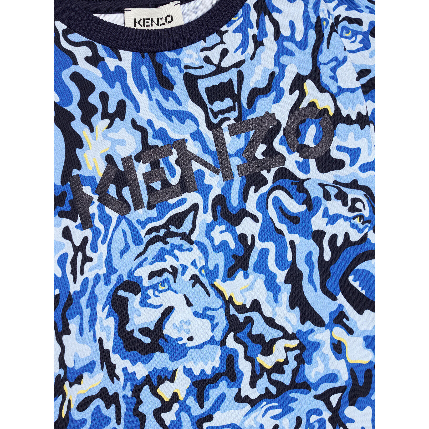 Kenzo Kids Tricou K25191 Bleumarin Regular Fit - Pled.ro