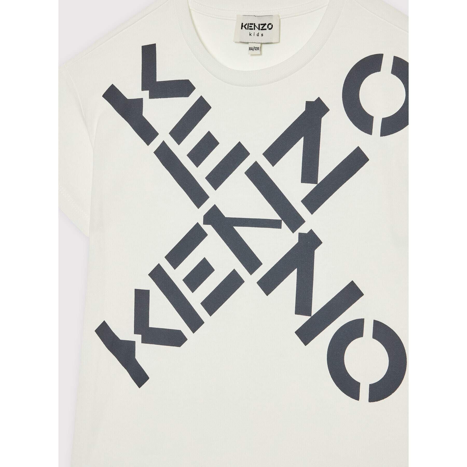 Kenzo Kids Tricou K25628 Alb Regular Fit - Pled.ro