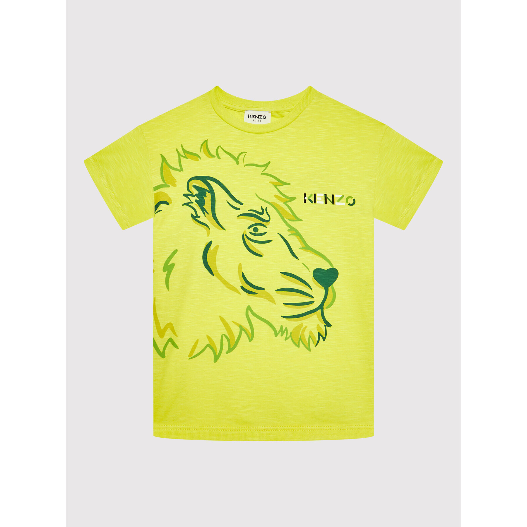 Kenzo Kids Tricou K25638 Verde Regular Fit - Pled.ro