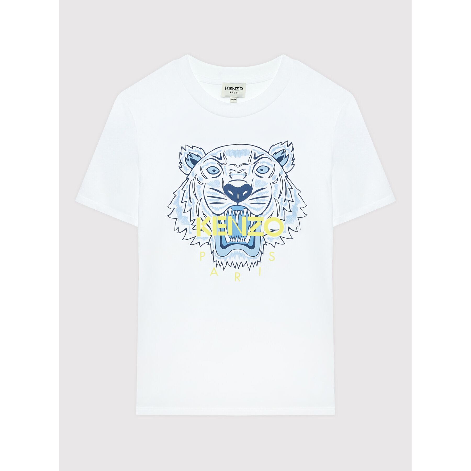 Kenzo Kids Tricou K25667 M Alb Regular Fit - Pled.ro