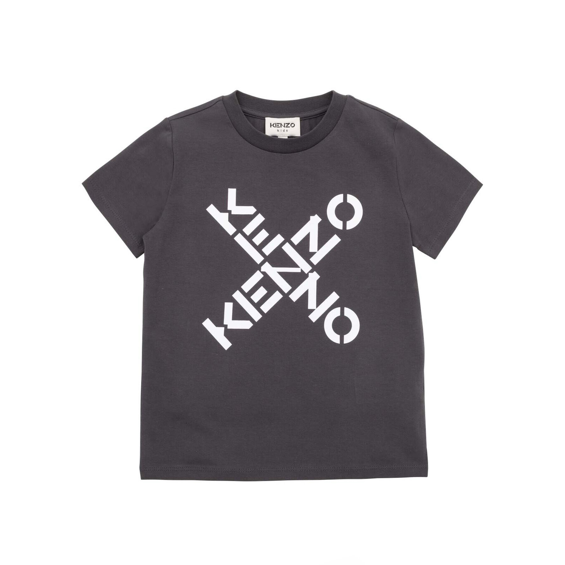 Kenzo Kids Tricou K25679 Gri Regular Fit - Pled.ro