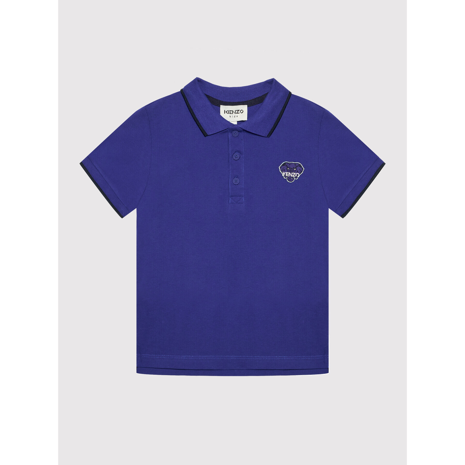 Kenzo Kids Tricou polo K25597 Albastru Regular Fit - Pled.ro