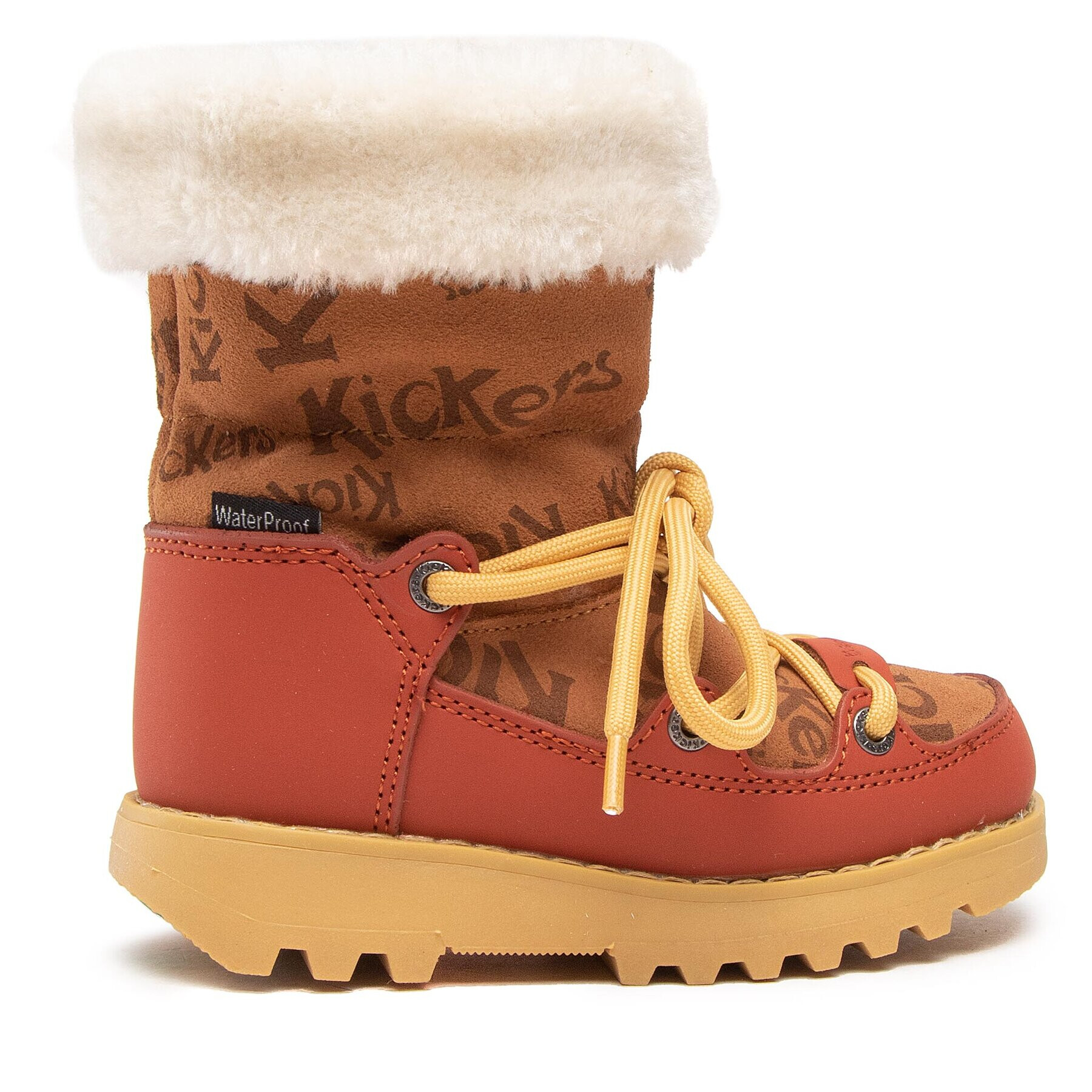 Kickers Cizme de zăpadă Kickneosnow Kid 911531-30 M Maro - Pled.ro