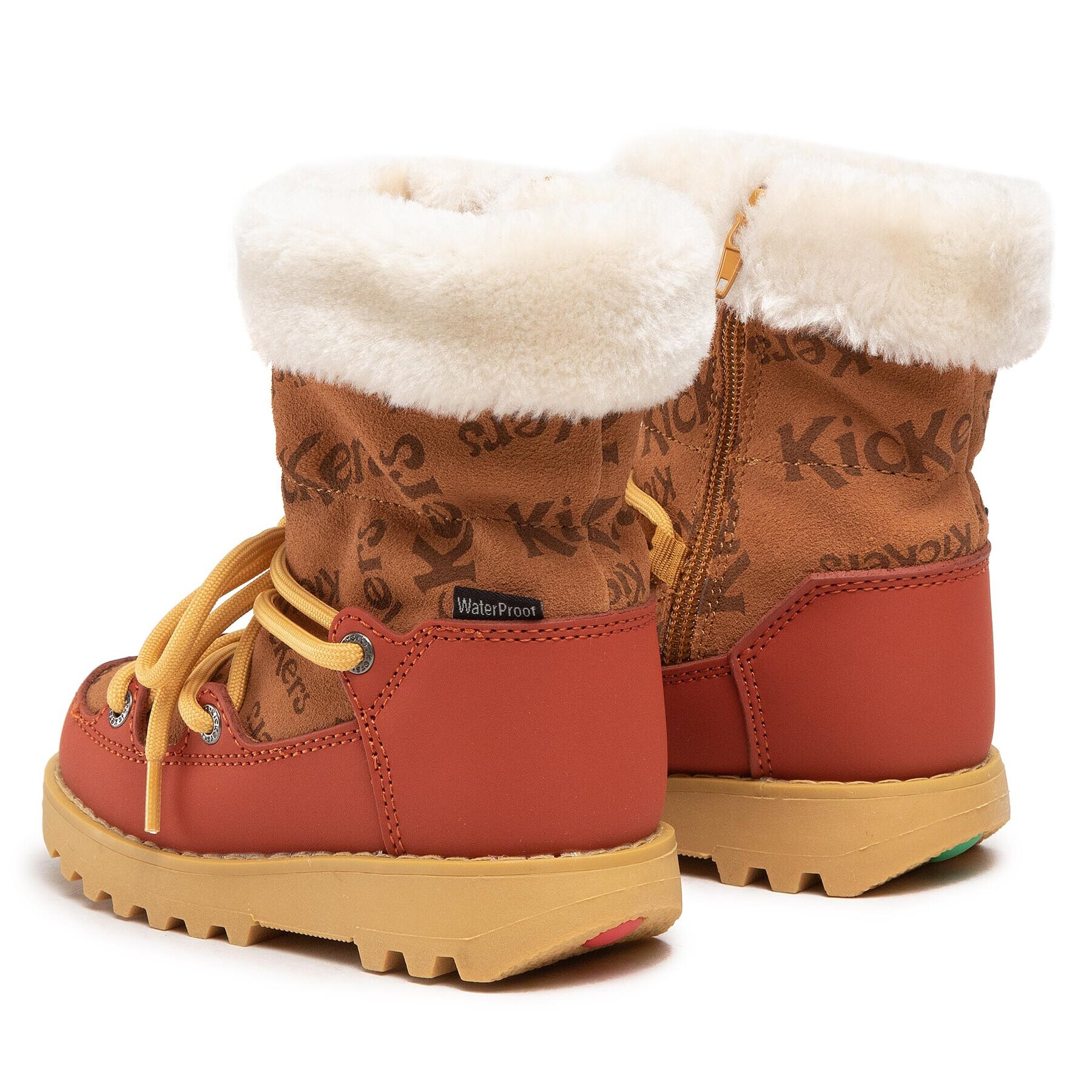 Kickers Cizme de zăpadă Kickneosnow Kid 911531-30 M Maro - Pled.ro