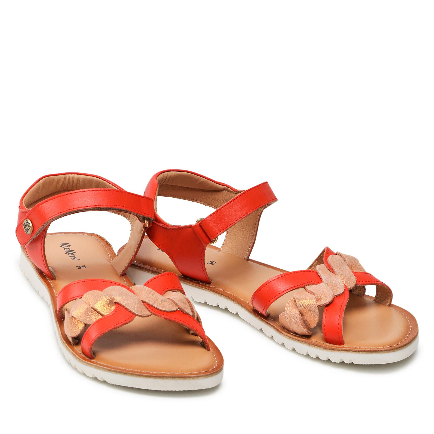 Kickers Sandale Betty 694793-30 D Portocaliu - Pled.ro