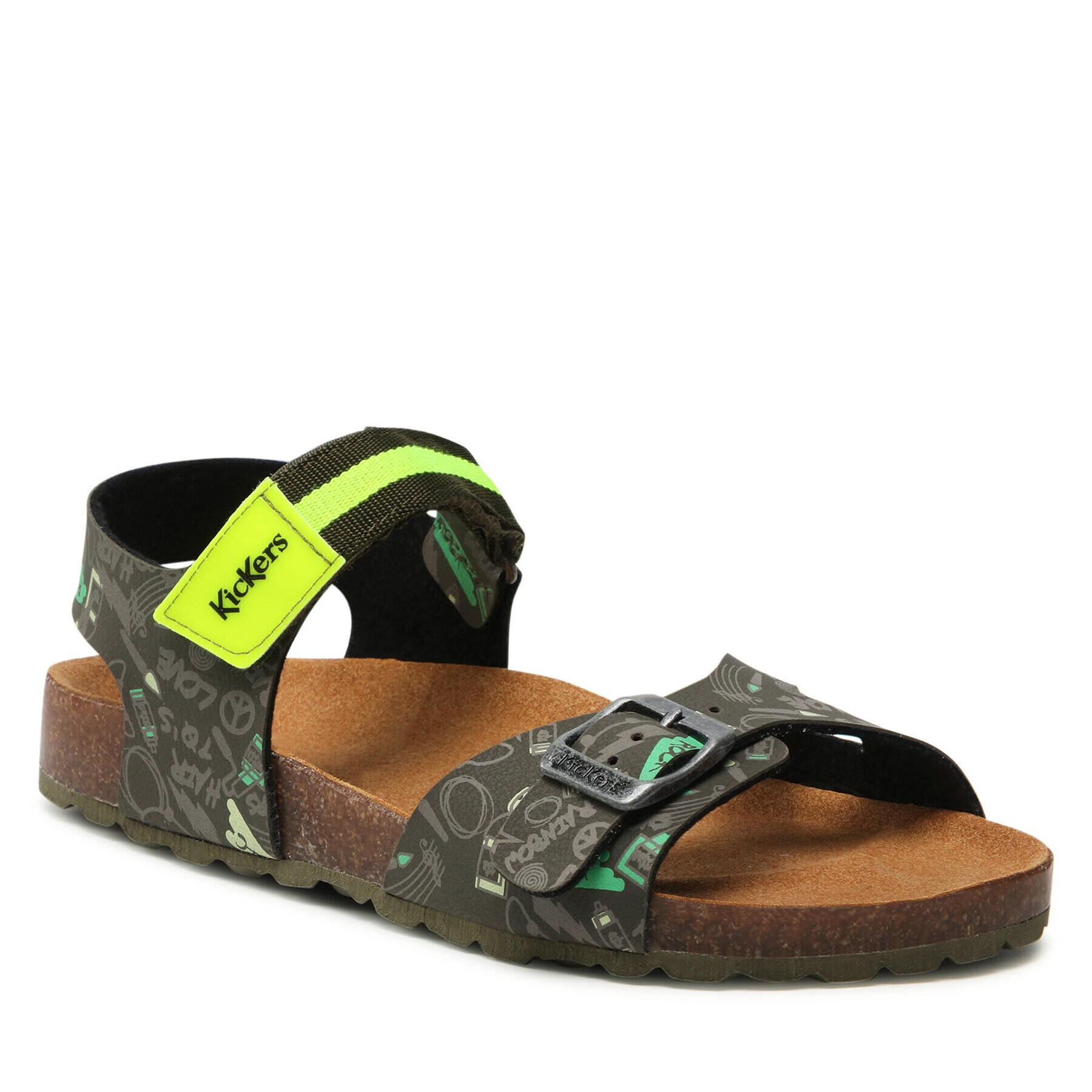 Kickers Sandale Sostreet 894910-30 D Verde - Pled.ro