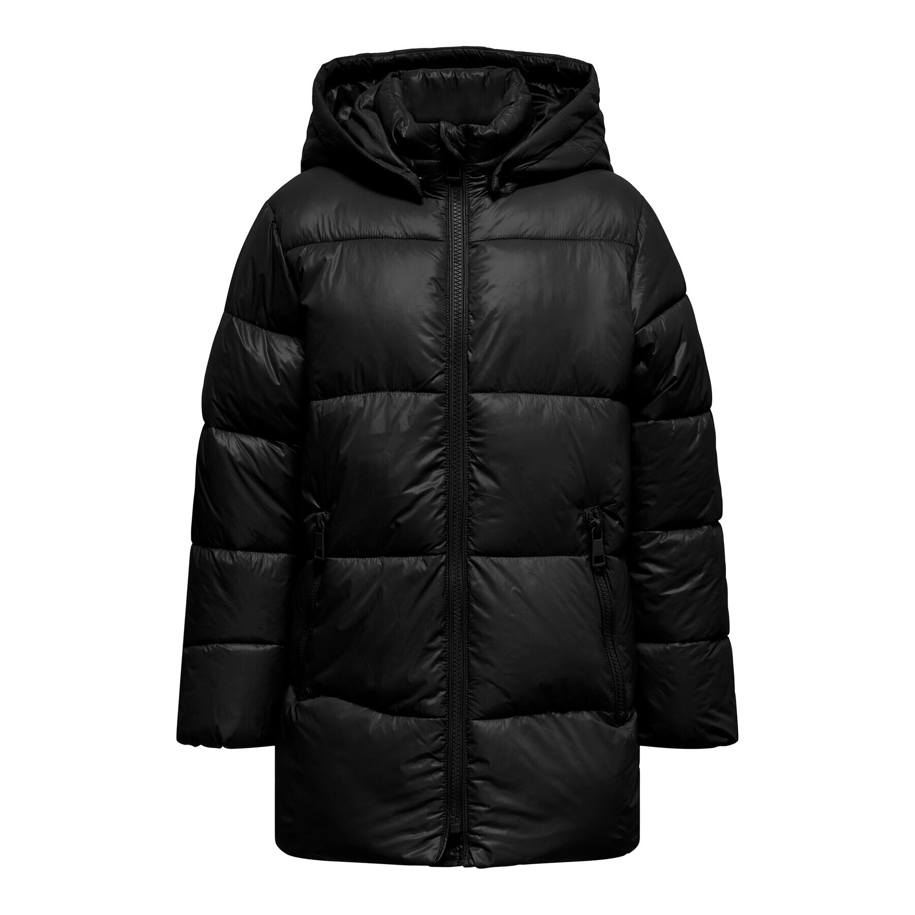 Kids ONLY Geacă din puf 15296066 Negru Regular Fit - Pled.ro