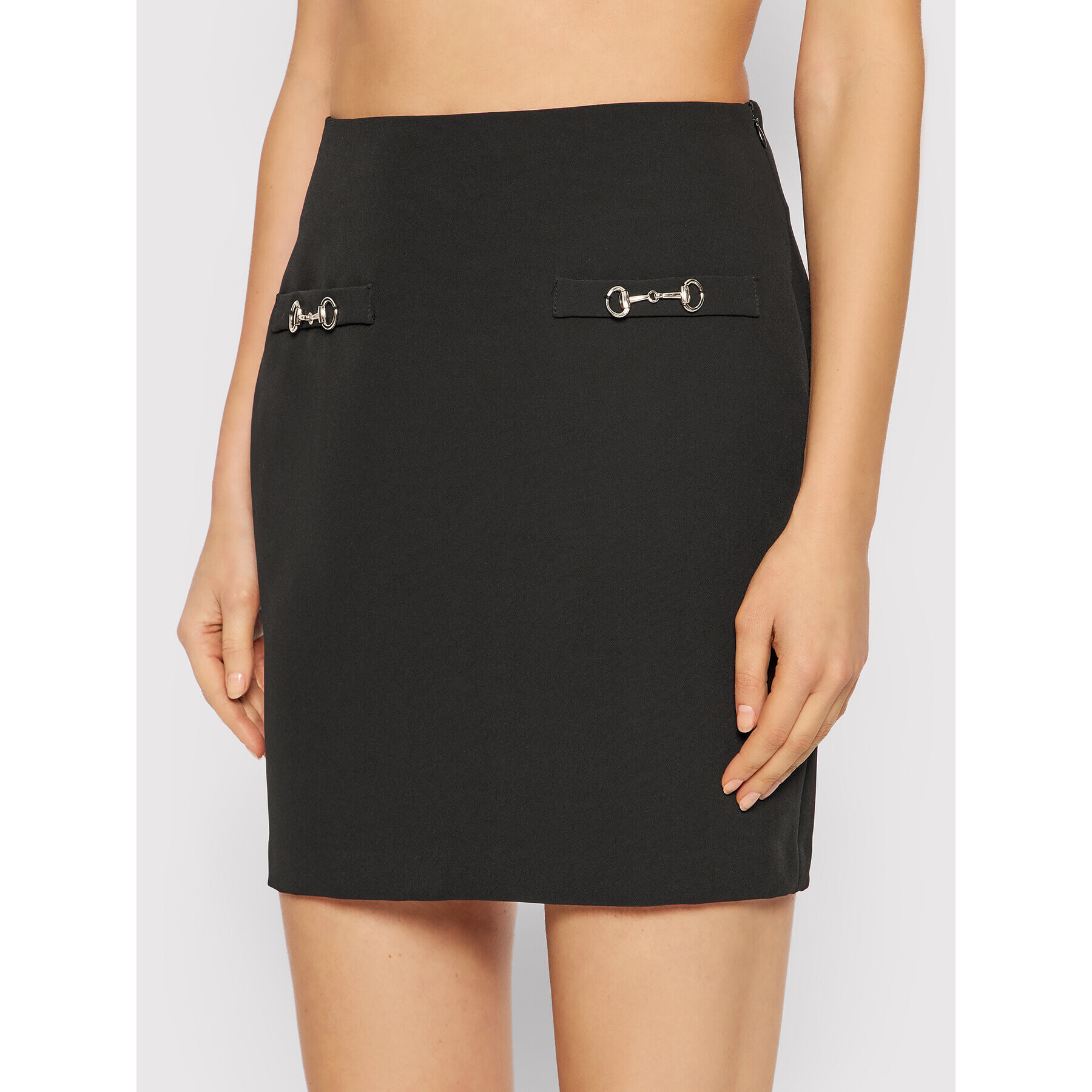 Kontatto Fustă mini NO171 Negru Regular Fit - Pled.ro