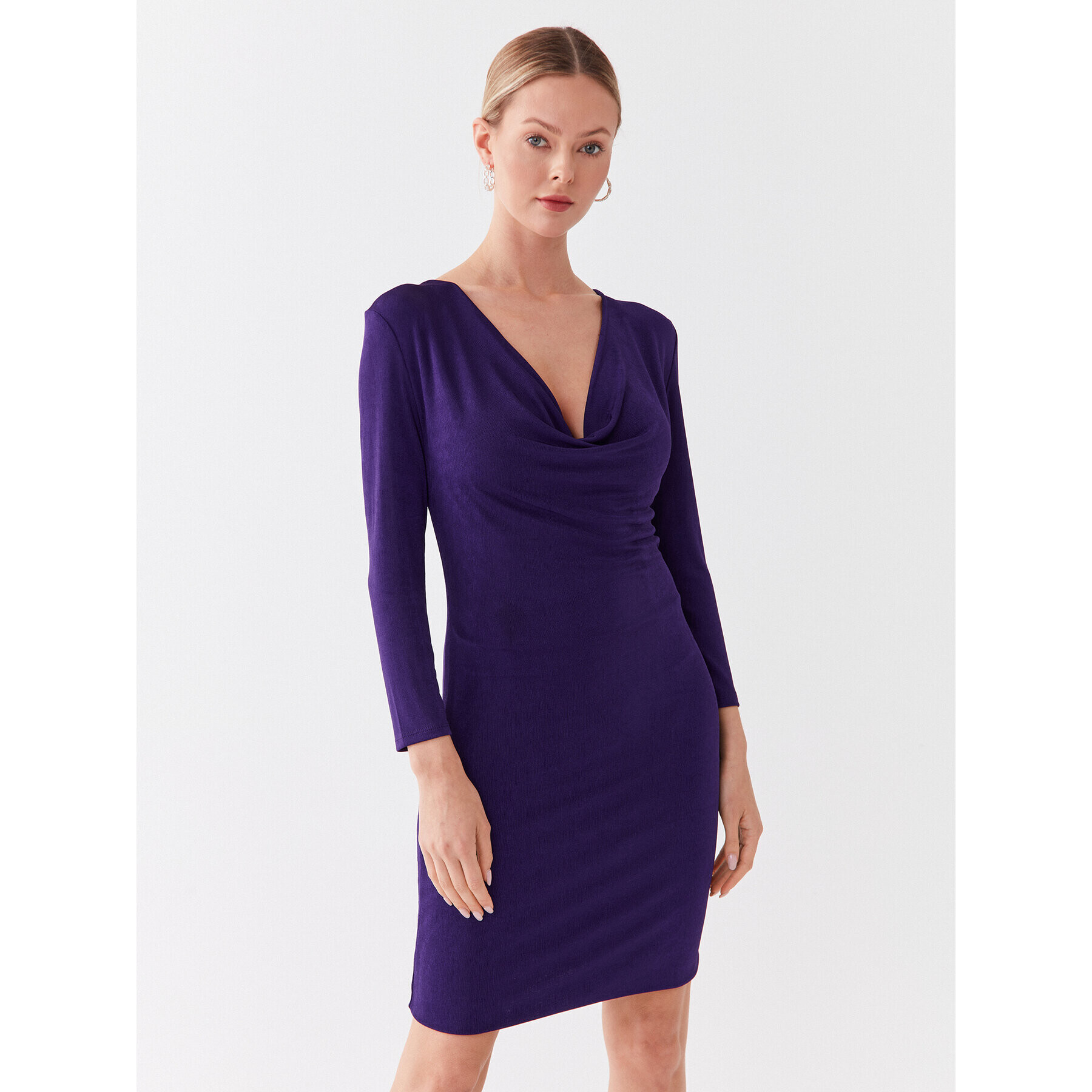 Kontatto Rochie cocktail M1526 Violet Slim Fit - Pled.ro