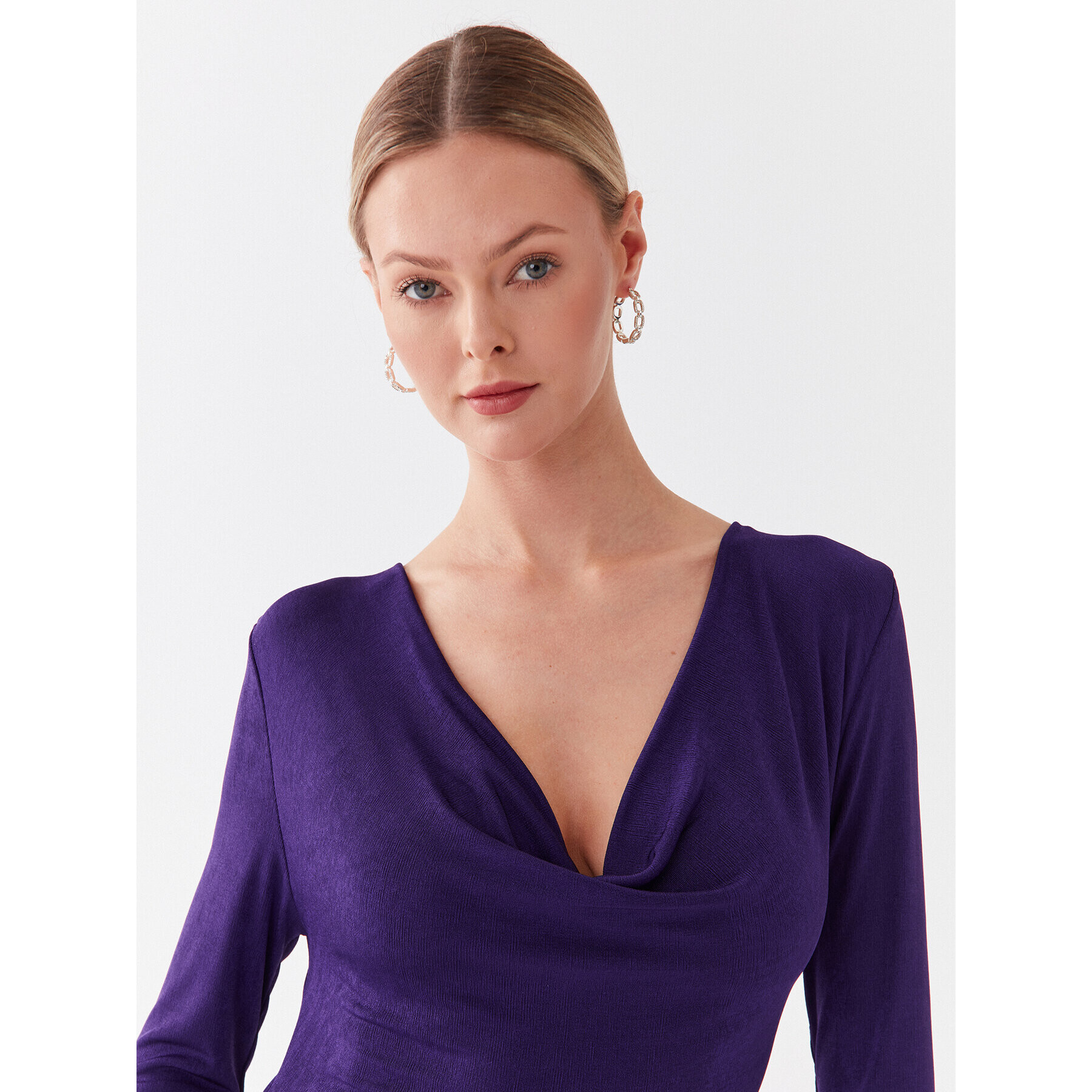 Kontatto Rochie cocktail M1526 Violet Slim Fit - Pled.ro