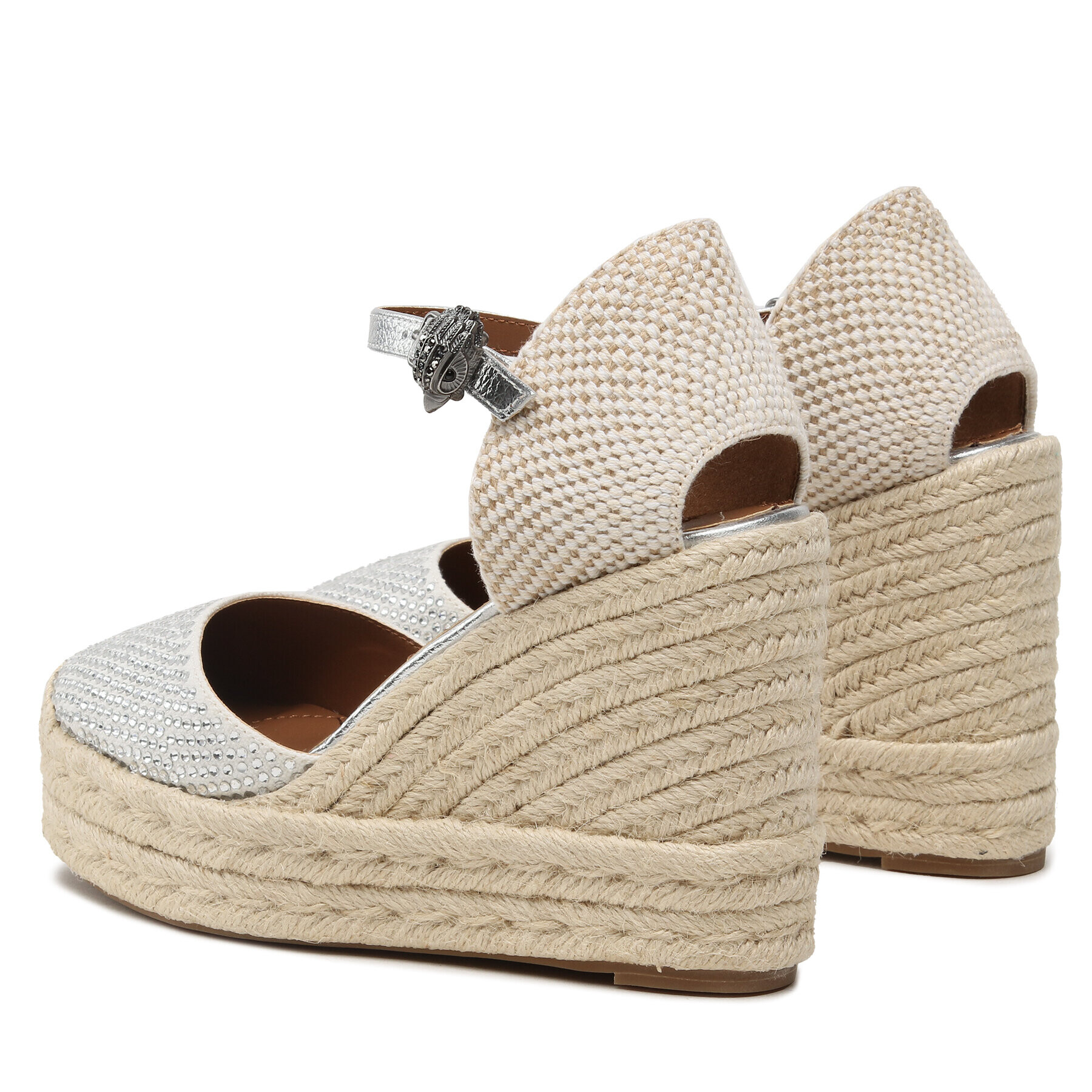 Kurt Geiger Espadrile Mandy Espadrille Wedge 9798910609 Alb - Pled.ro