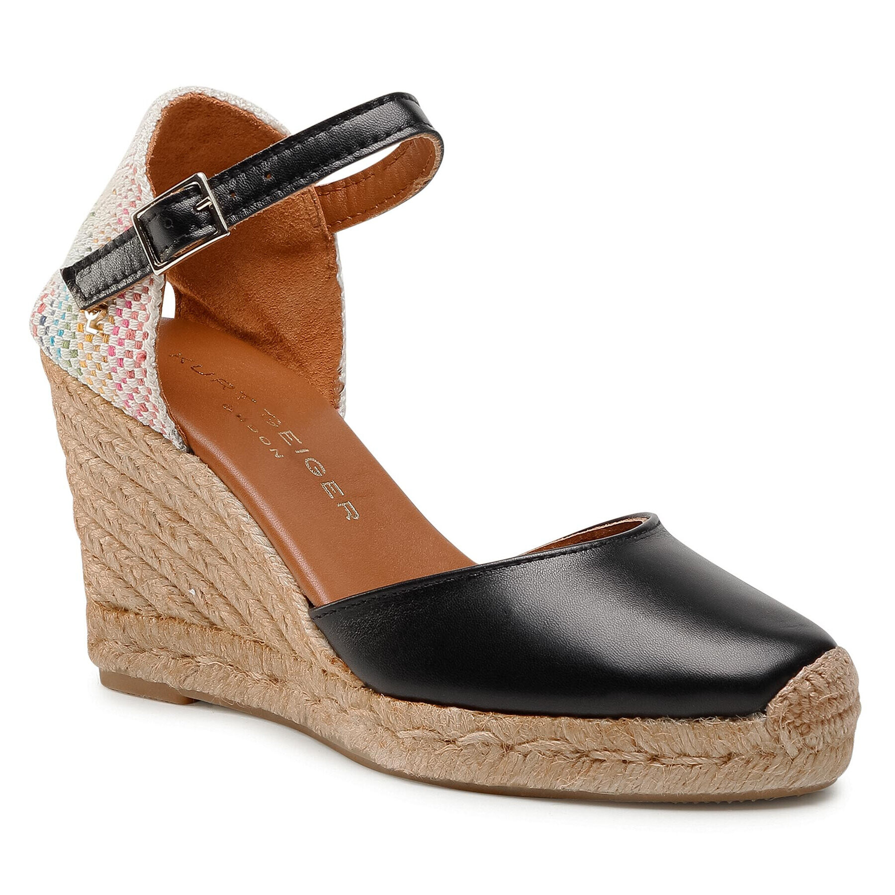 Kurt Geiger Espadrile Monty Rainbow 7412400109 Negru - Pled.ro