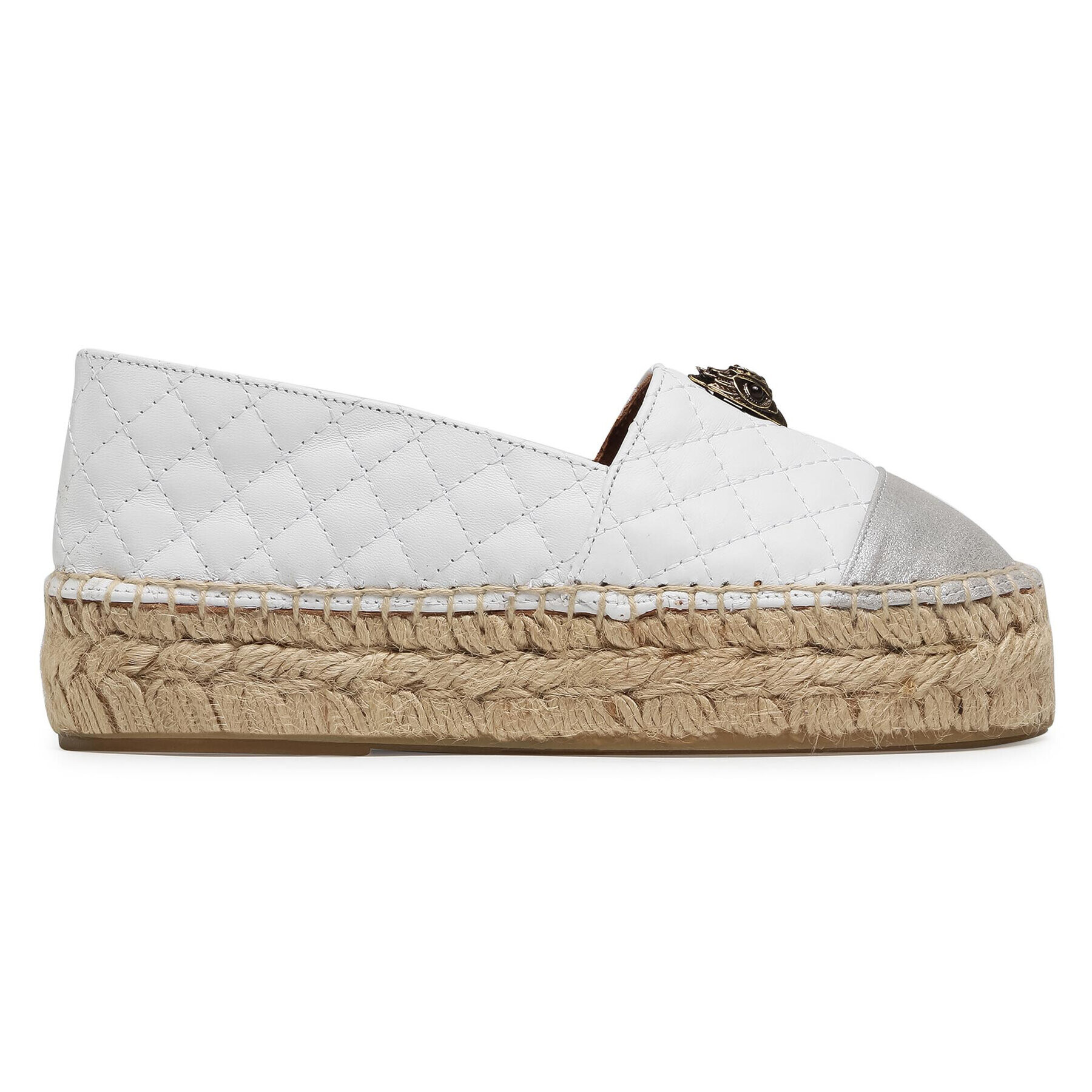 Kurt Geiger Espadrile Morella Eagle 3749110109 Alb - Pled.ro