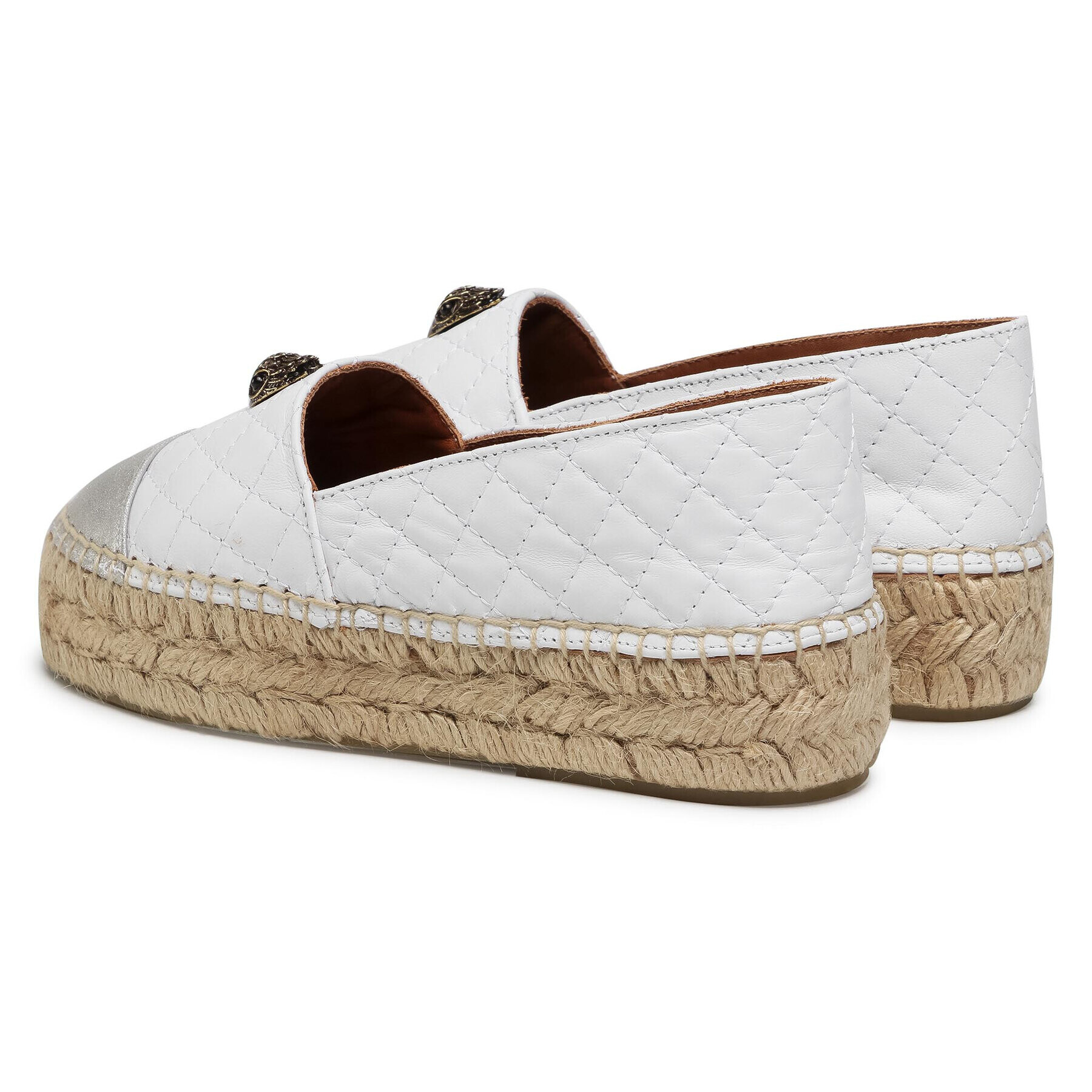 Kurt Geiger Espadrile Morella Eagle 3749110109 Alb - Pled.ro