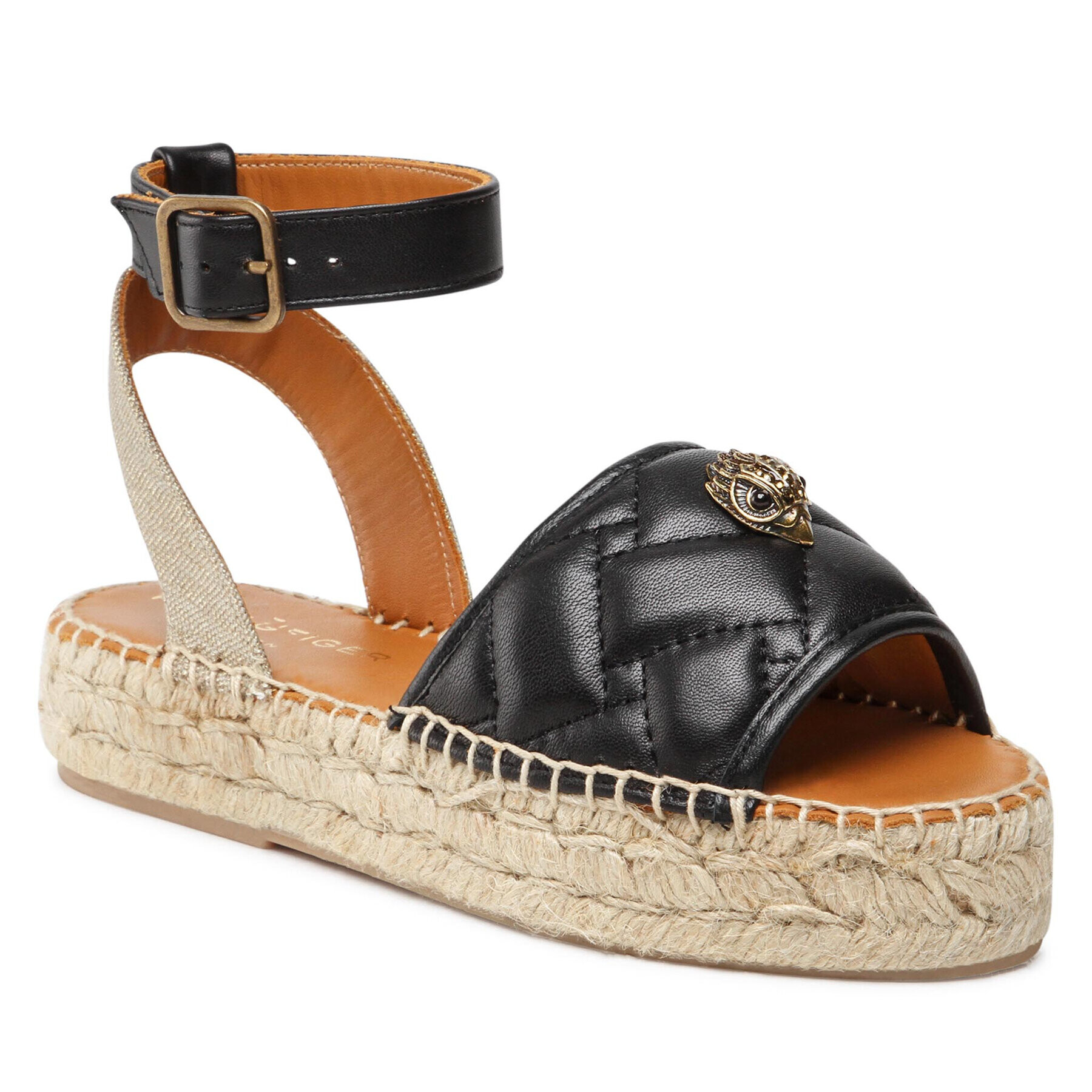 Kurt Geiger Espadrile Morella Eagle Sandal 8879600109 Negru - Pled.ro