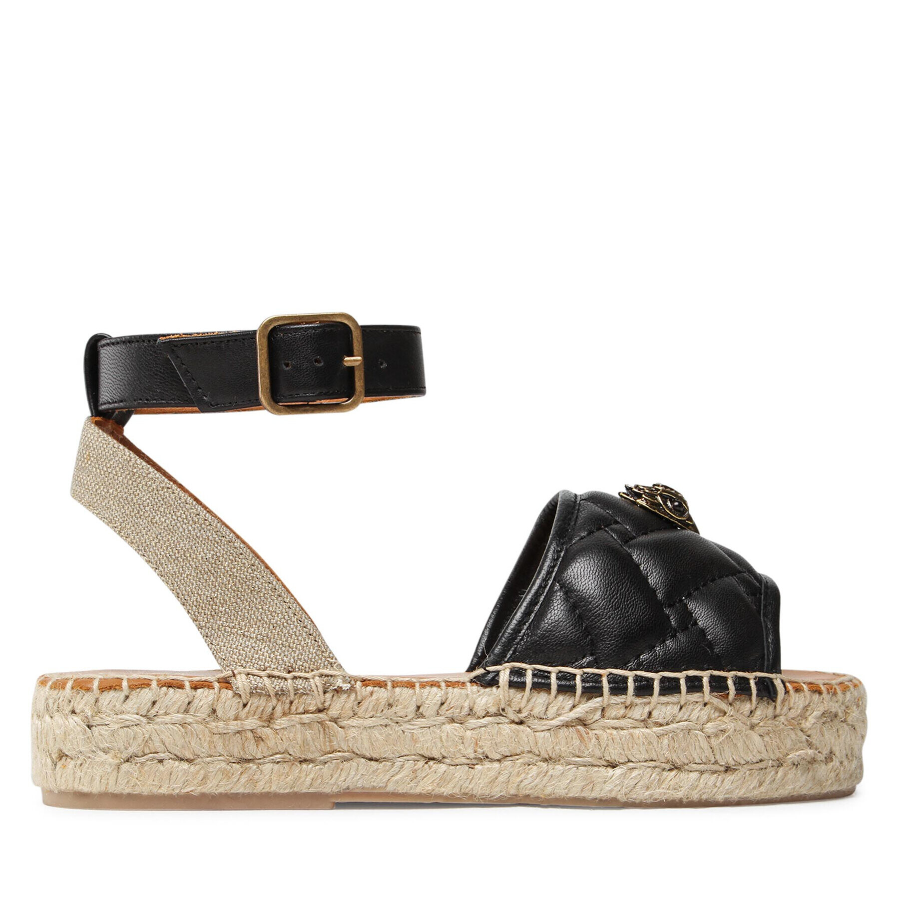 Kurt Geiger Espadrile Morella Eagle Sandal 8879600109 Negru - Pled.ro