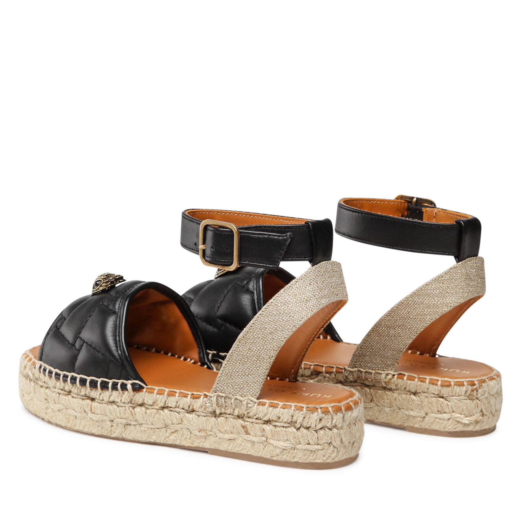 Kurt Geiger Espadrile Morella Eagle Sandal 8879600109 Negru - Pled.ro