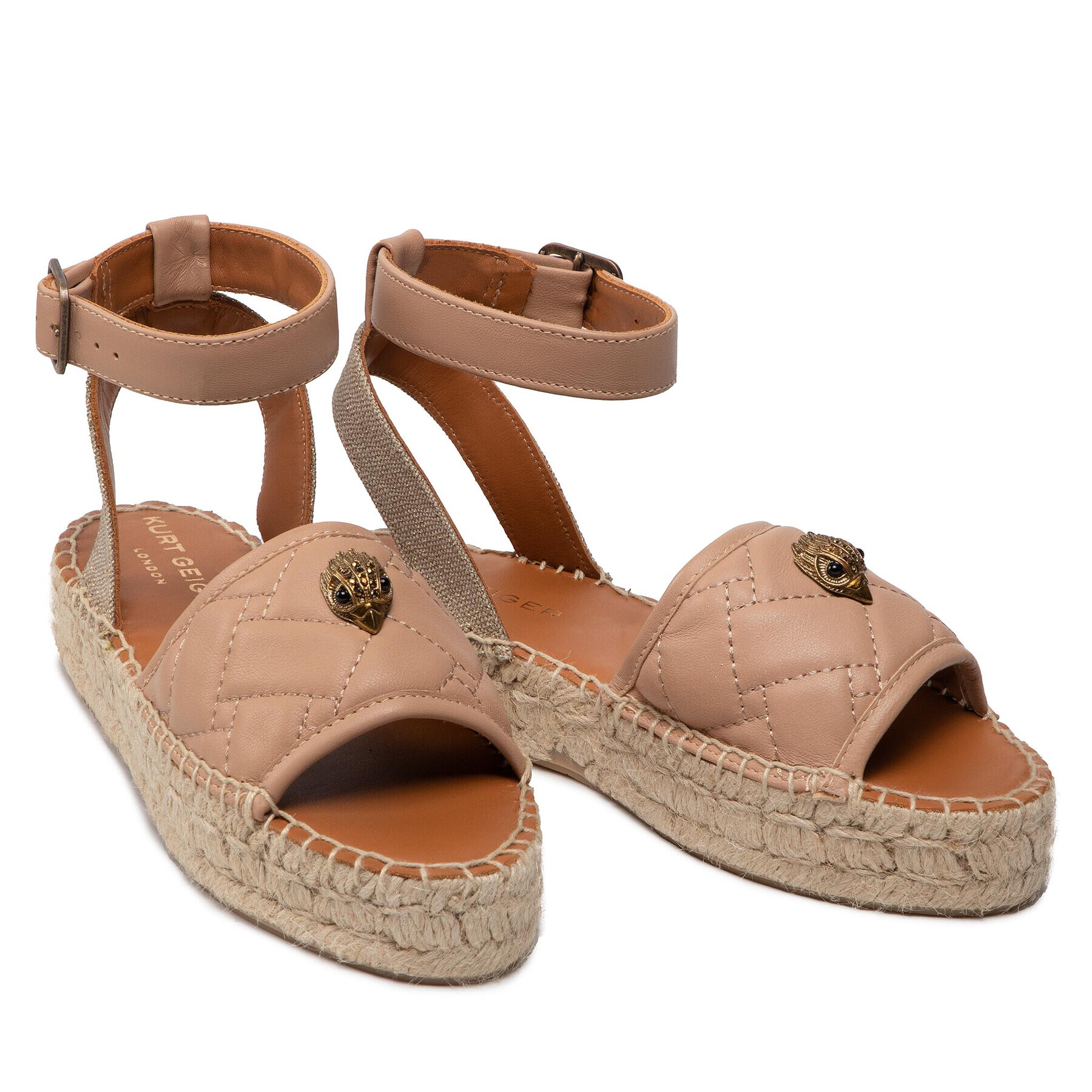 Kurt Geiger Espadrile Morella Eagle Sandal 8879648109 Bej - Pled.ro