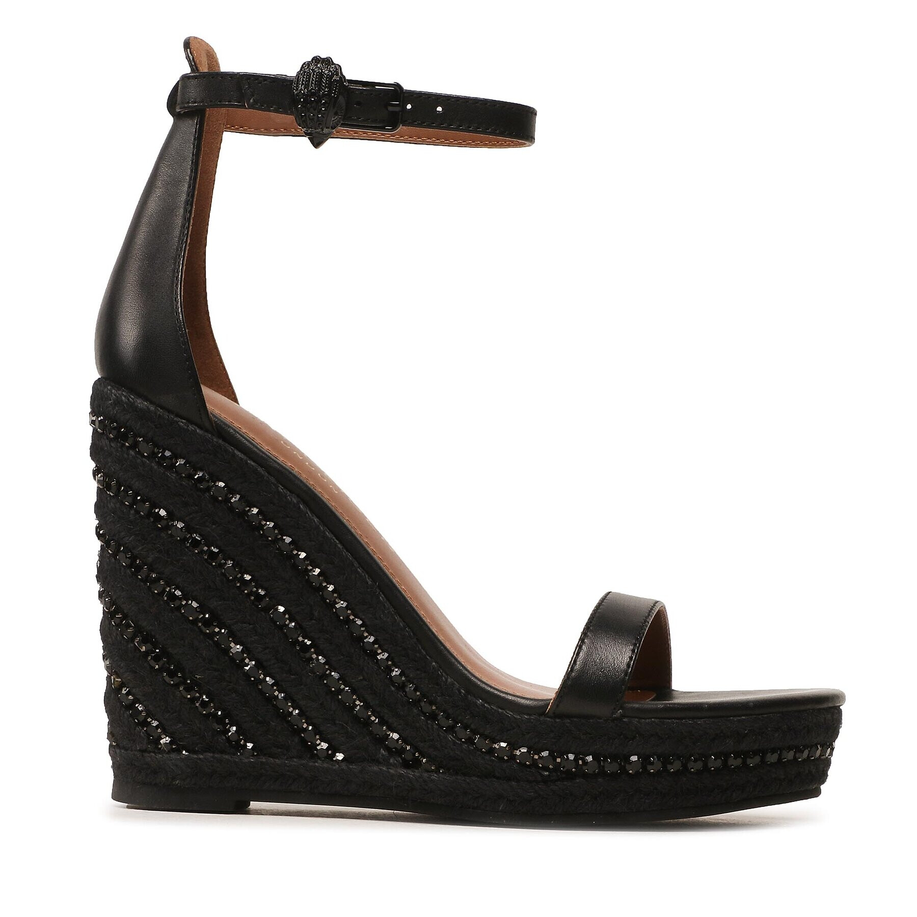 Kurt Geiger Espadrile Shoreditch Wedge 9783800109 Negru - Pled.ro