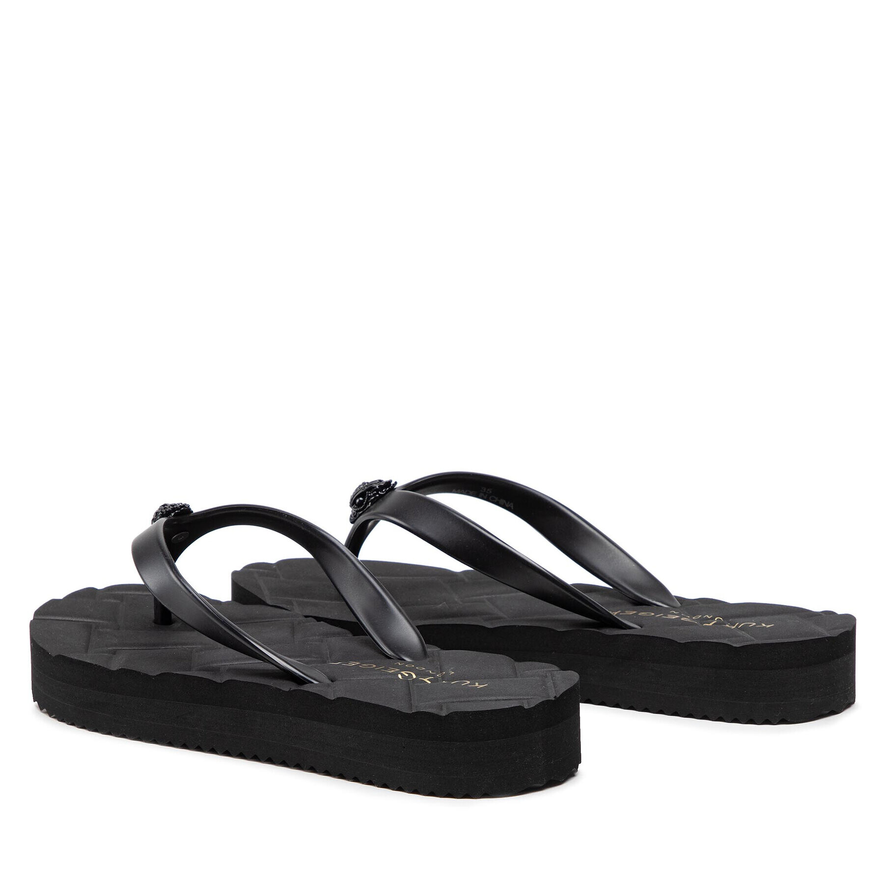 Kurt Geiger Flip flop Kensington Q Flip Flop 8915300979 Negru - Pled.ro